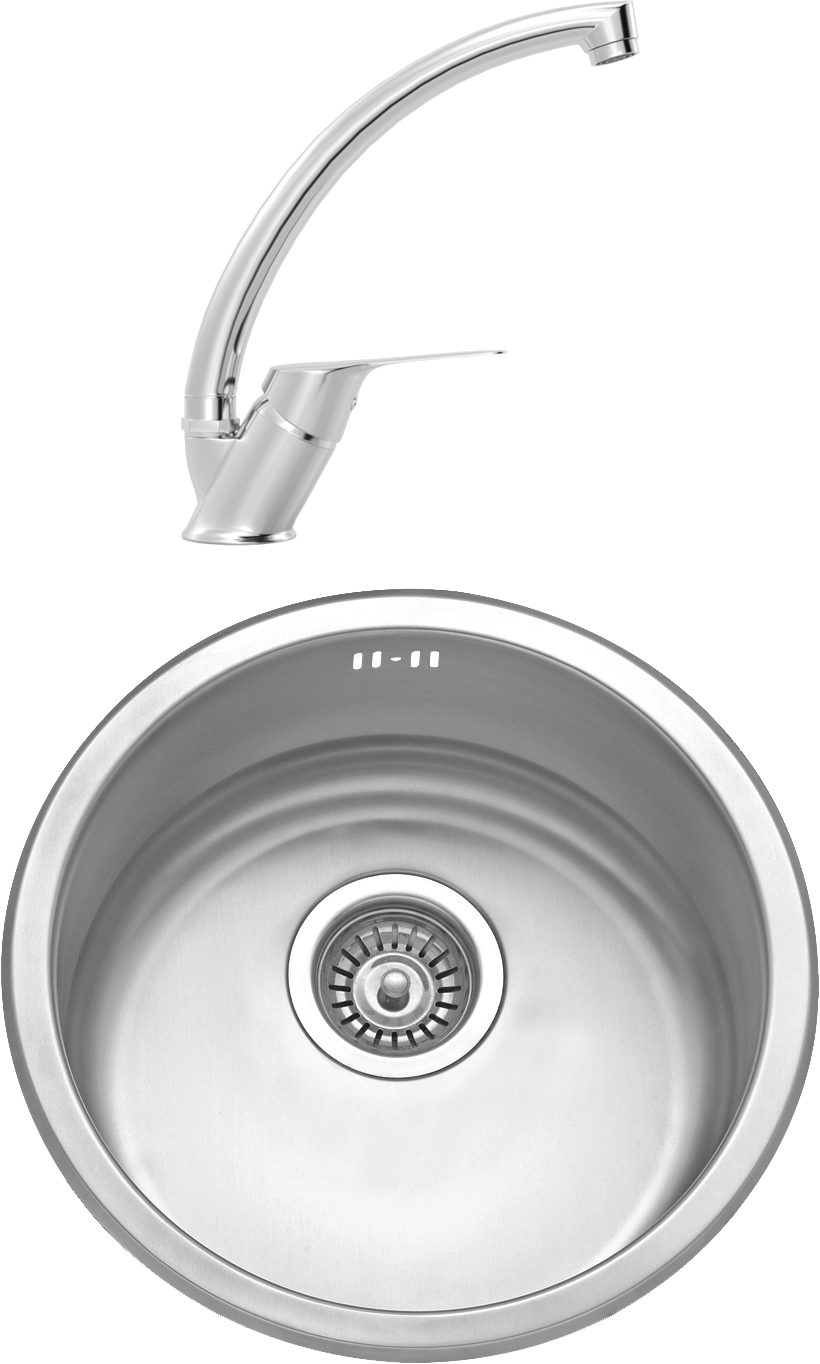 Комплект Мойка кухонная Seaman Eco Wien SWT-422 + Смеситель MEGA Mega MG-BMK016 хром