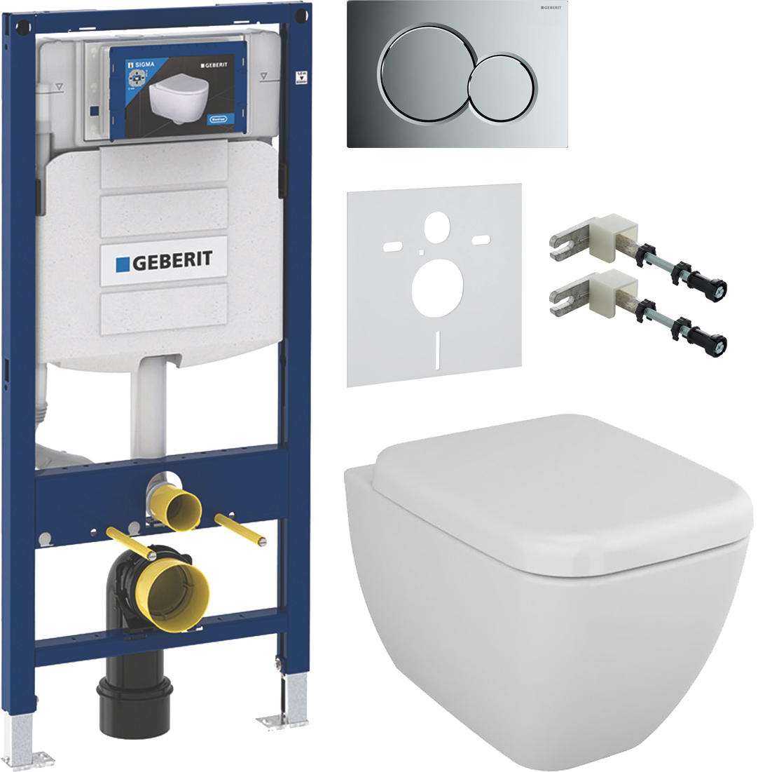 Комплект Унитаз подвесной VitrA Shift 7742B003-0075 с крышкой Shift 91-003-009 + 111.300.00.5 + 115.770.21.5 + 156.050.00.1 + 111.815.00.1