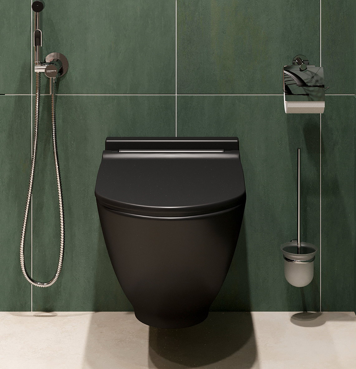 Комплект 2 в 1 Унитаз подвесной STWORKI Rotenburg SWH52 + Инсталляция с кнопкой VitrA 800-2009