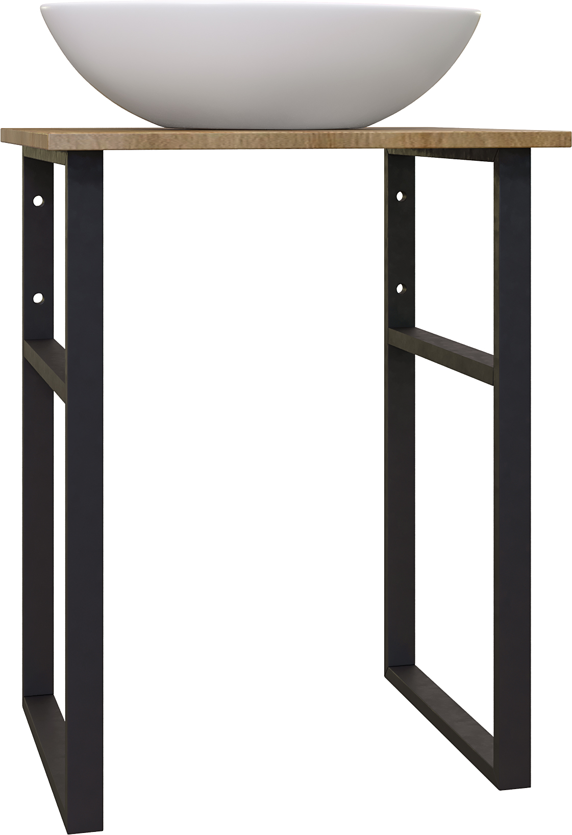 Консоль DIWO Элиста 60 светлое дерево, с раковиной Moduo 55 Leaf купить в Тамбове