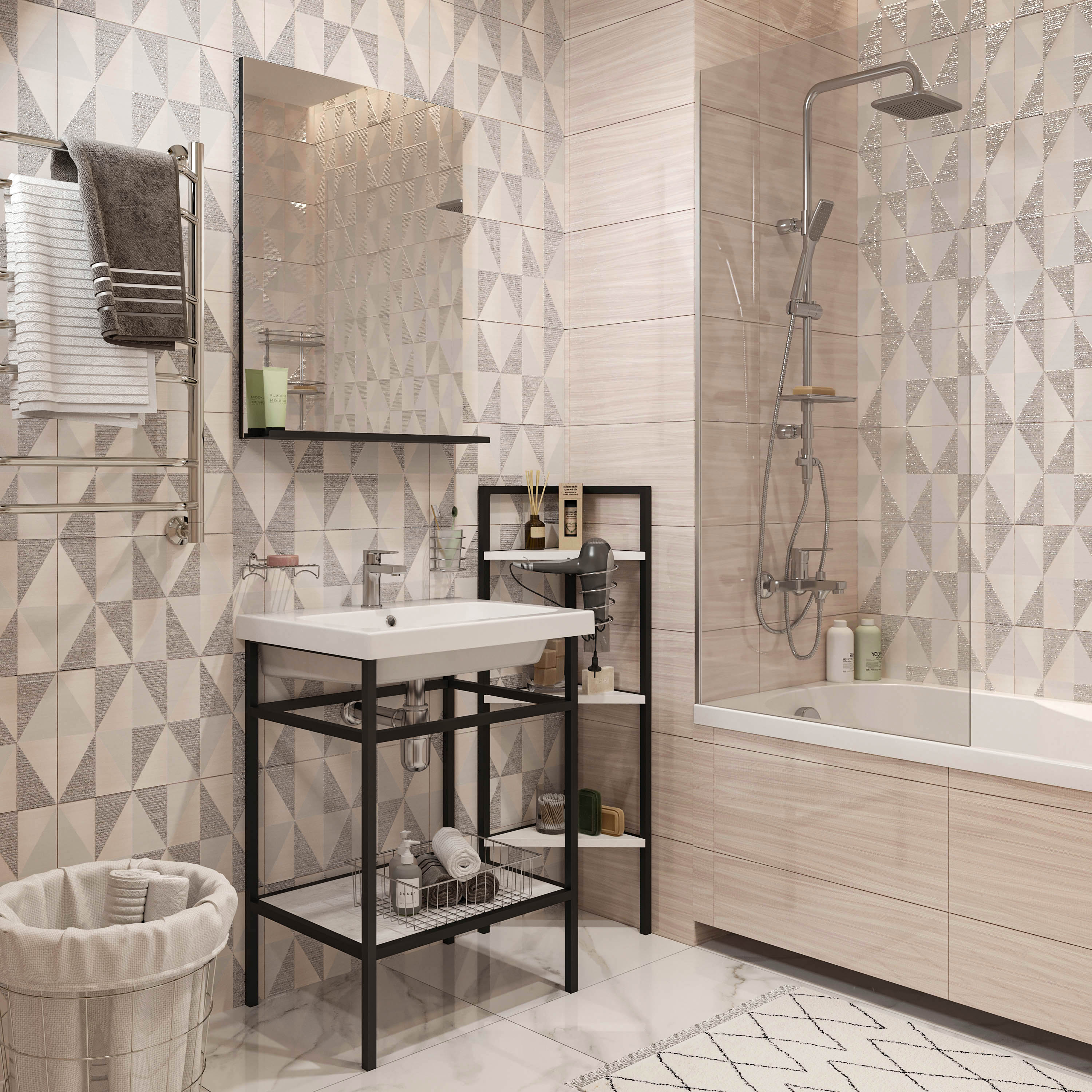 Консоль DIWO Смоленск 60 с раковиной Colour COL 60 купить в Тамбове