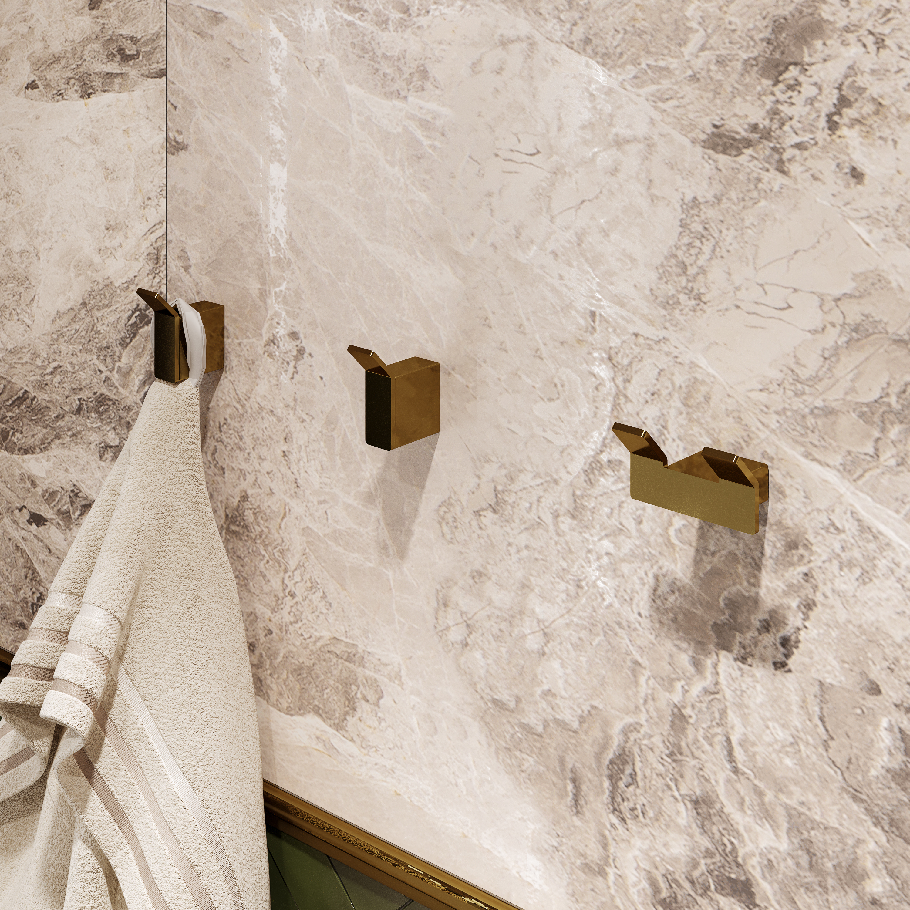 Крючок DEKOR BANYO SS 304 Gold SS304 008 02 золото, на шурупах купить в Тамбове