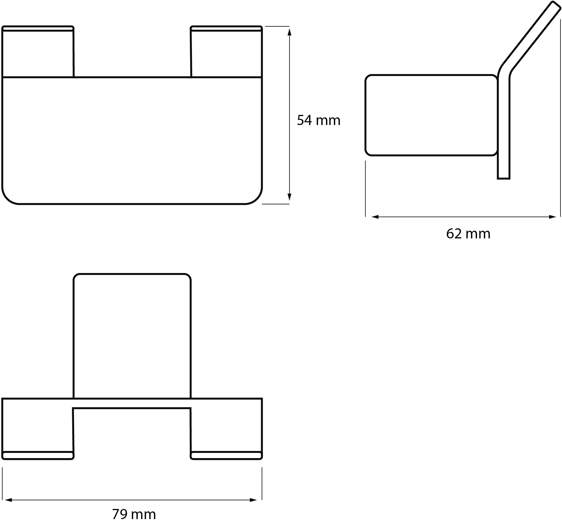 Крючок DEKOR BANYO SS 304 Gold SS304 008 12 золото, на шурупах купить в Тамбове