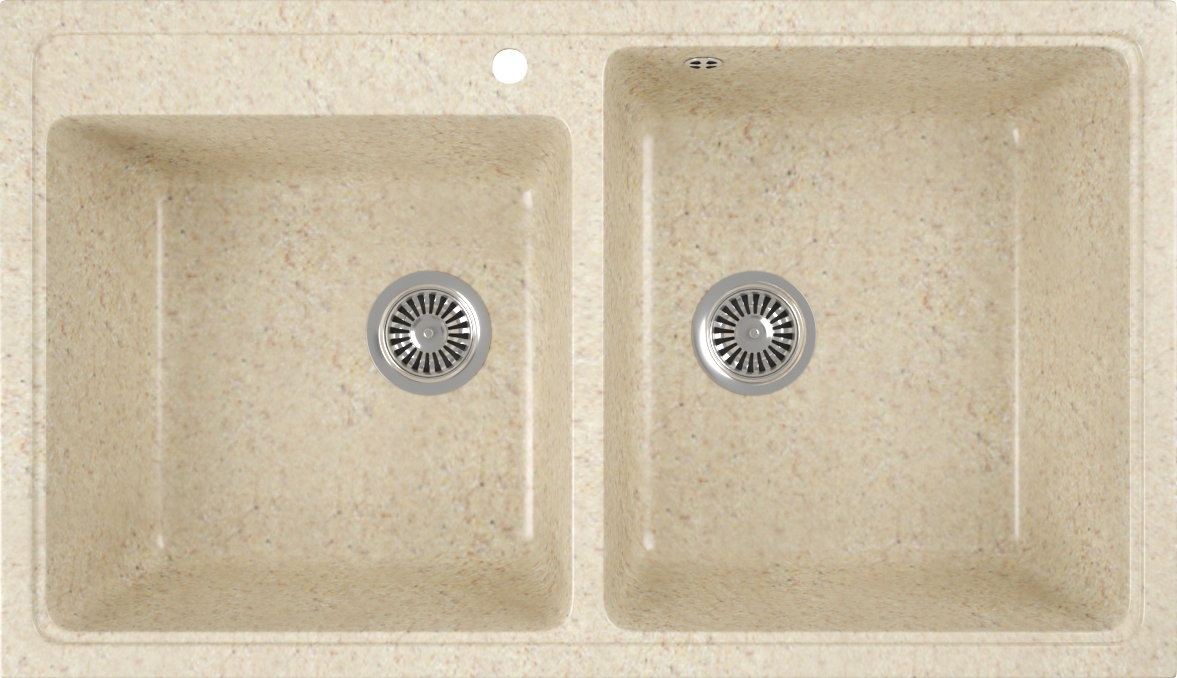 Мойка кухонная Domaci Бьелла DMC-85K бежевая