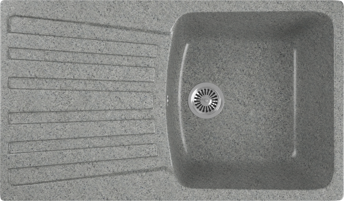 Мойка кухонная Domaci Бьелла DMC-12-309 темно-серая