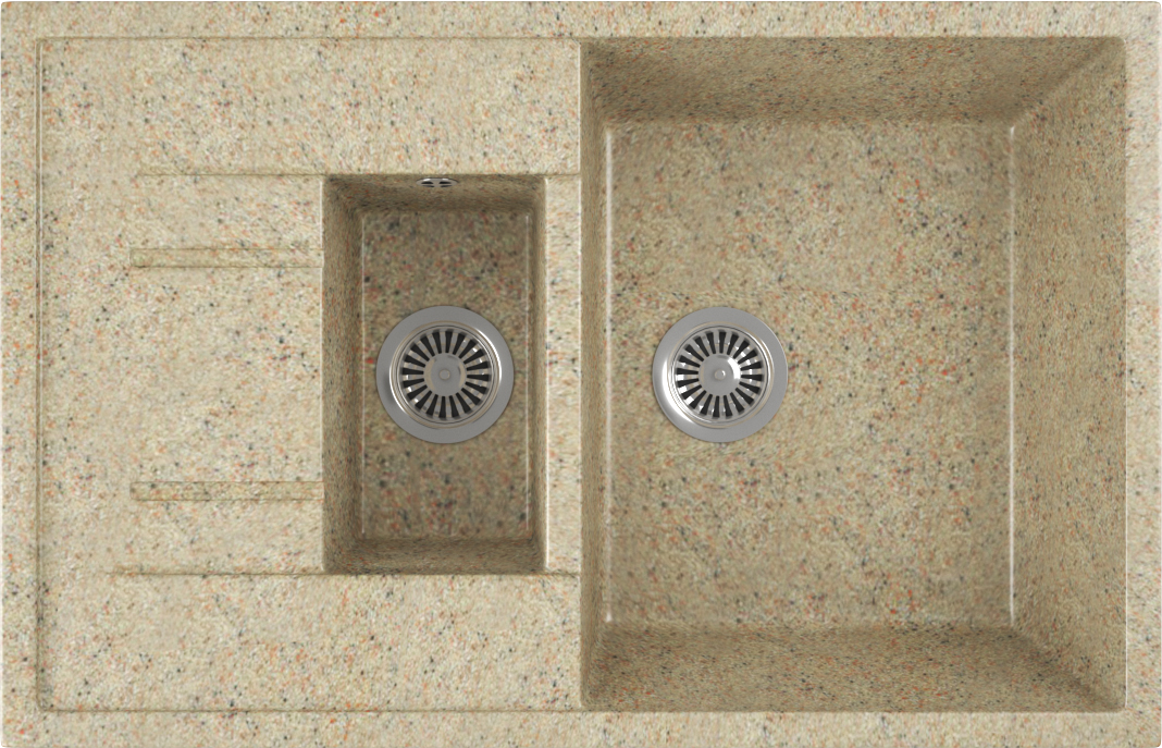 Мойка кухонная Domaci Бьелла DMC-21K-302 песочная