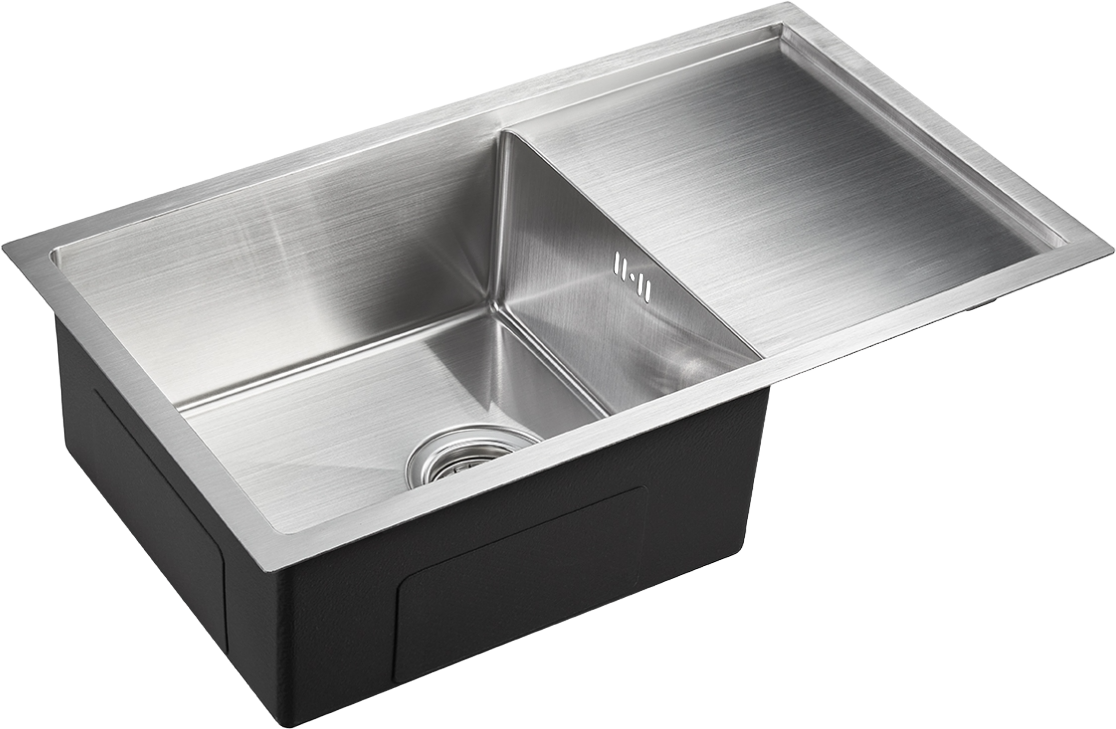 Мойка кухонная Domaci Равенна PVD DMB-124 брашированная сталь