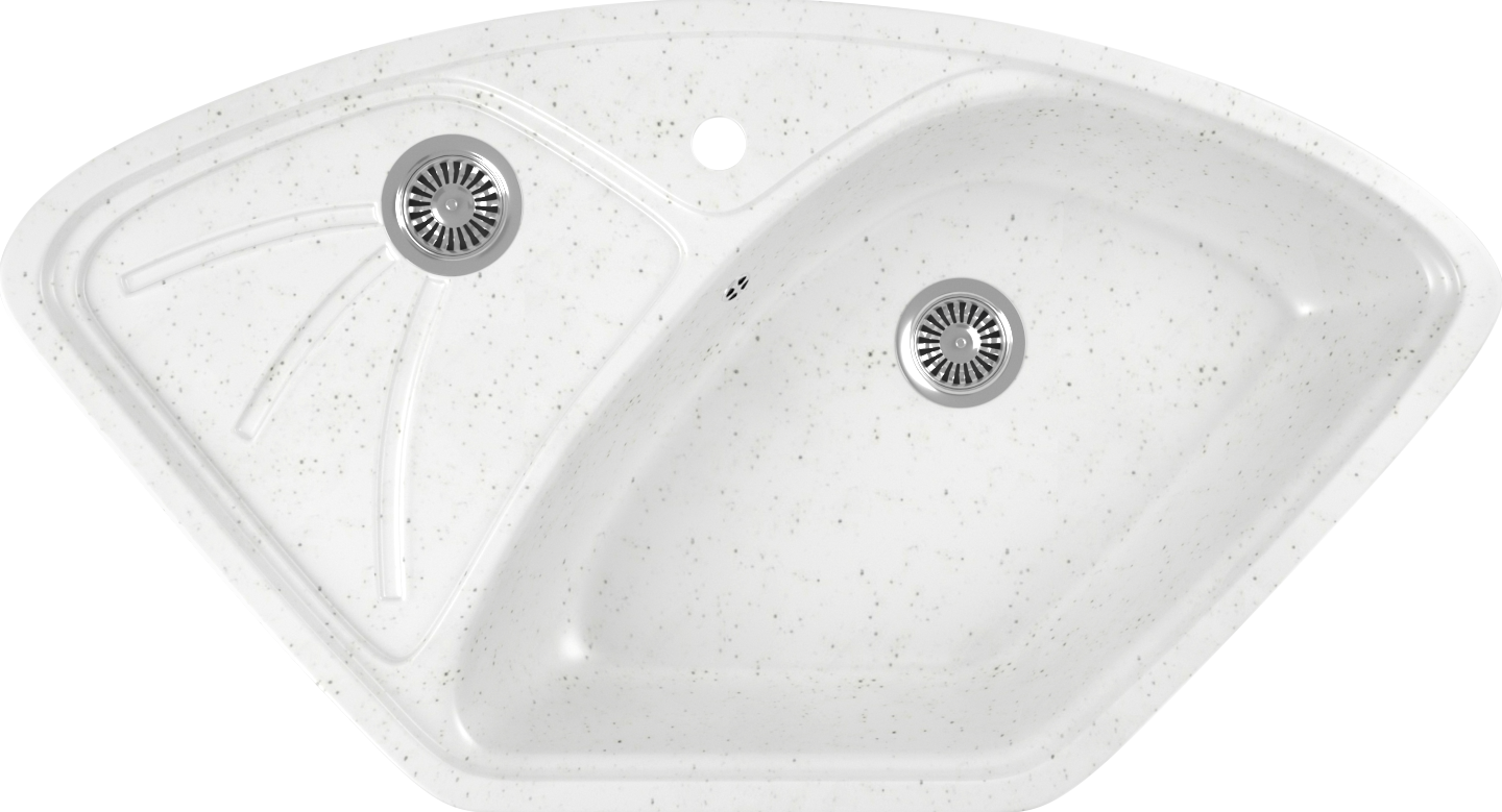 Мойка кухонная Domaci Бьелла DMC-10E белая