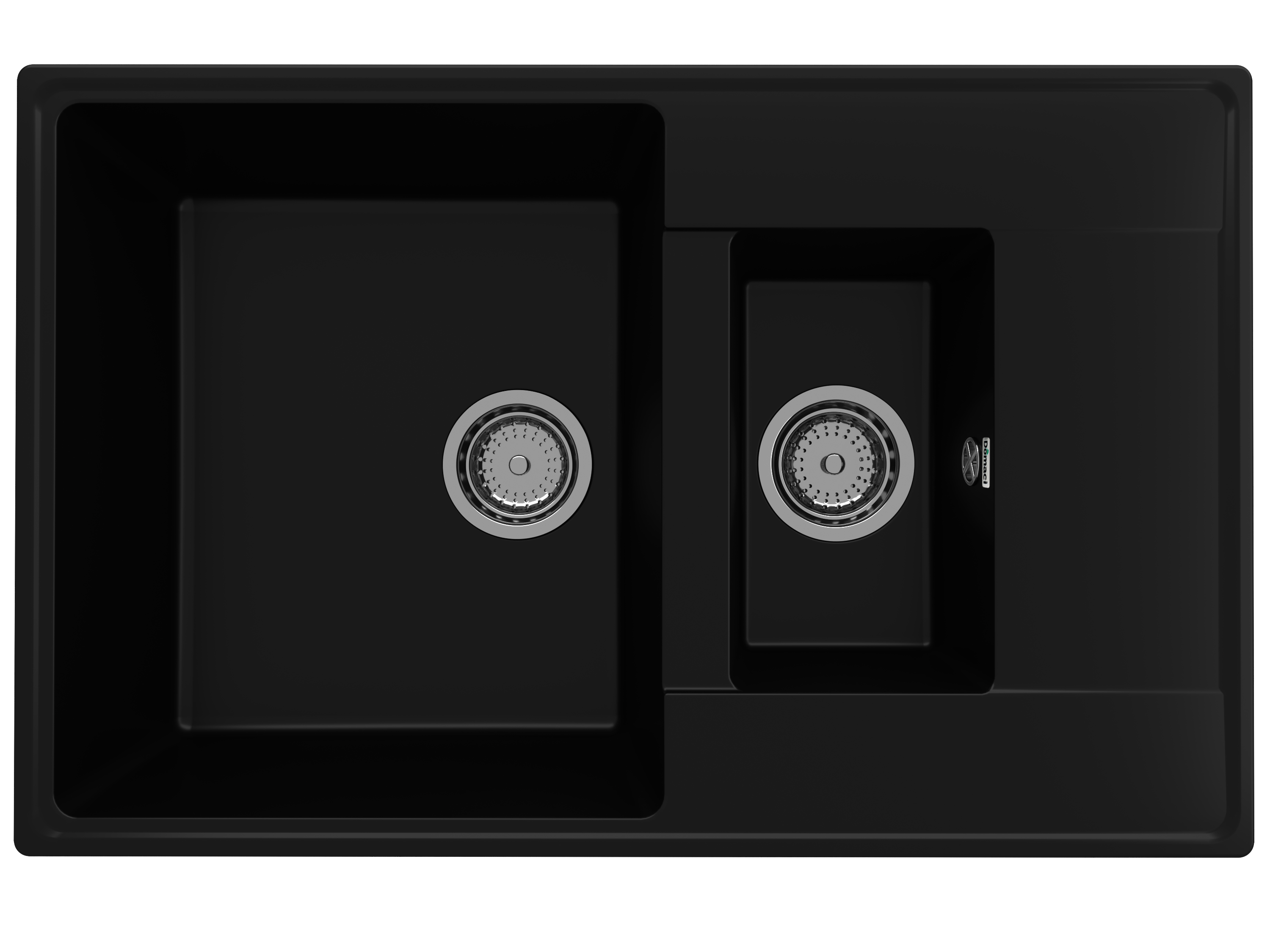 Мойка кухонная Domaci Солерно DP 780 1,5 K-07 уголь