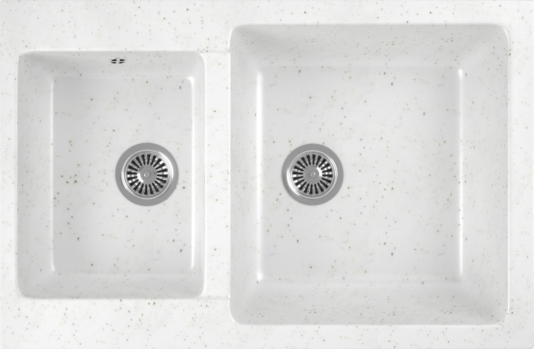Мойка кухонная Domaci Бьелла DMC-76K белая