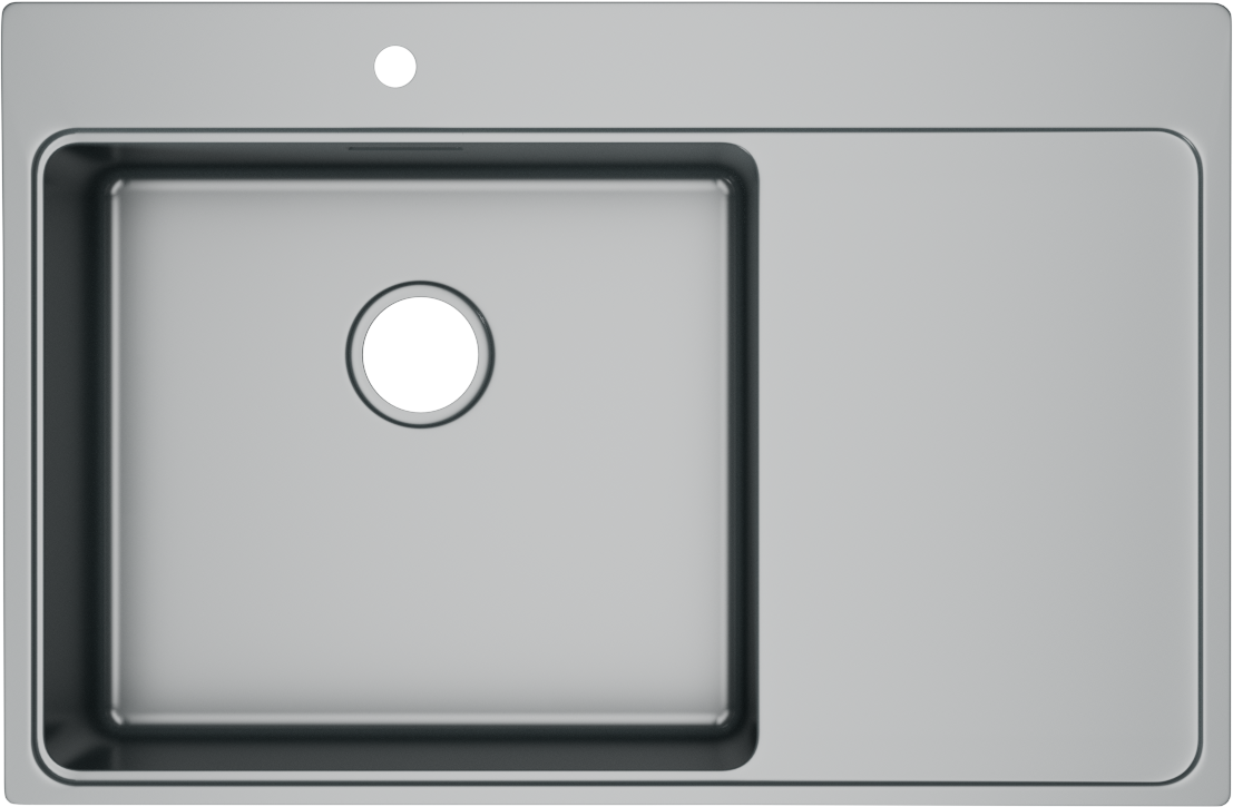 Мойка кухонная Domaci Равенна DGS 780.10K L нержавеющая сталь, L