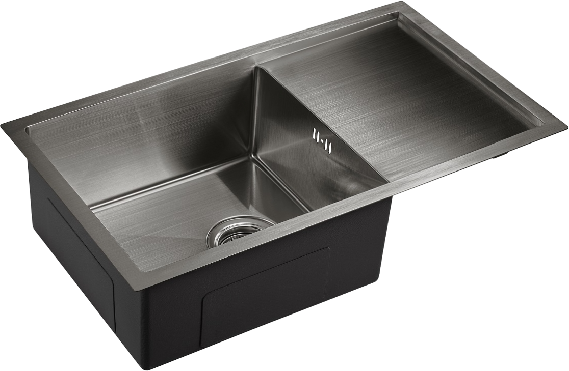 Мойка кухонная Domaci Равенна PVD DMB-124 черная