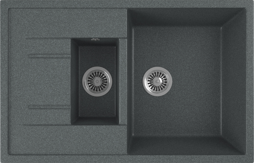 Мойка кухонная Domaci Бьелла DMC-21K-343 антрацит