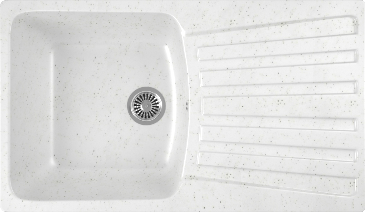 Мойка кухонная Domaci Бьелла DMC-12, белая
