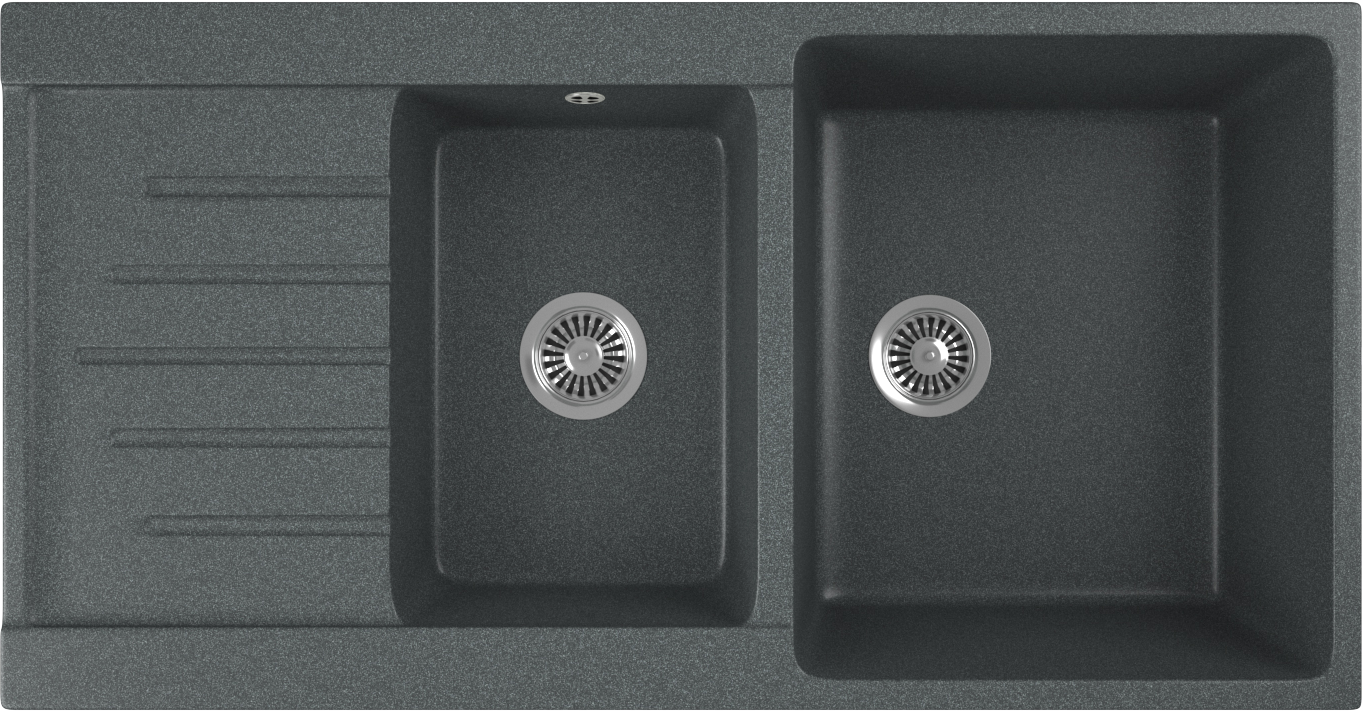 Мойка кухонная Domaci Бьелла DMC-98K-343 антрацит