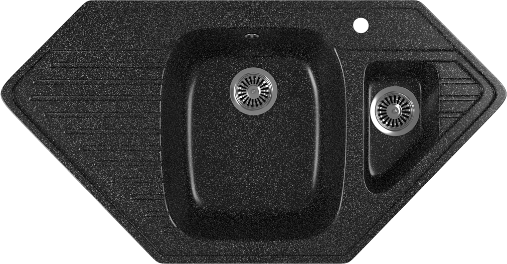 Мойка кухонная Domaci Бьелла DMC-10K черная