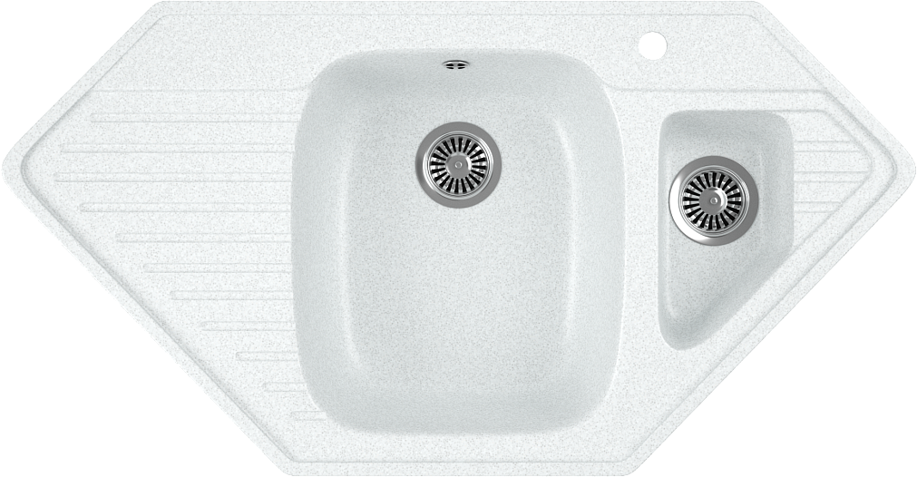 Мойка кухонная Domaci Бьелла DMC-10K белая