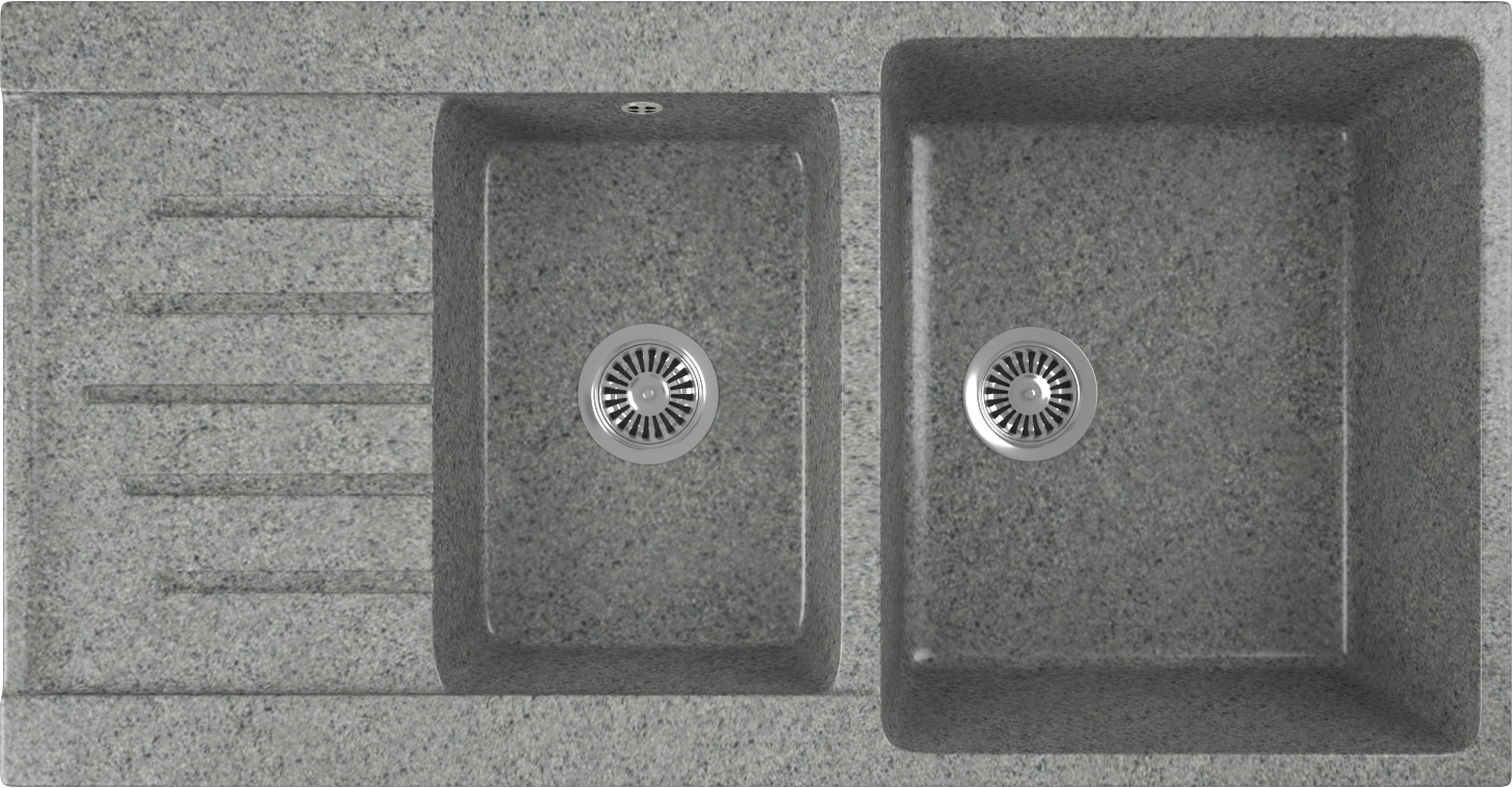 Мойка кухонная Domaci Бьелла DMC-98K-309 темно-серая