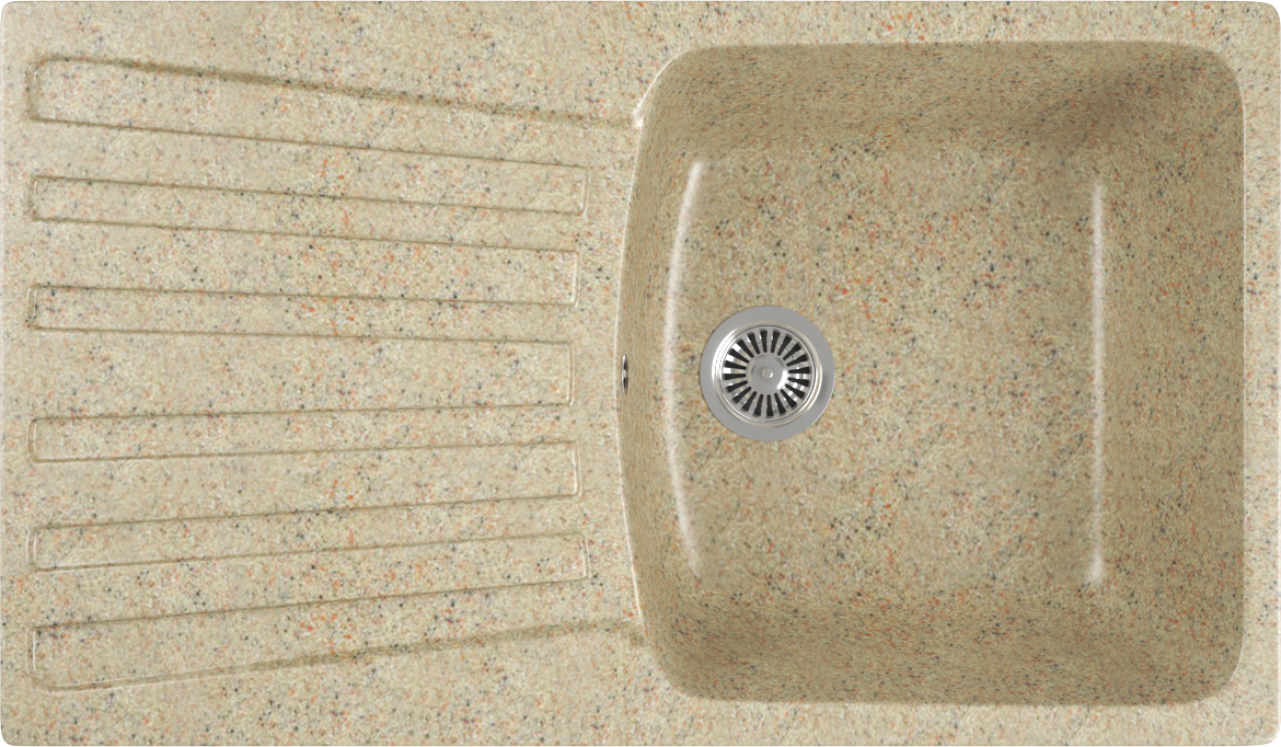 Мойка кухонная Domaci Бьелла DMC-12-302 песочная