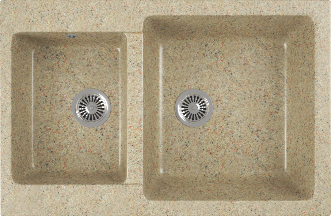 Мойка кухонная Domaci Бьелла DMC-76K-302 песочная