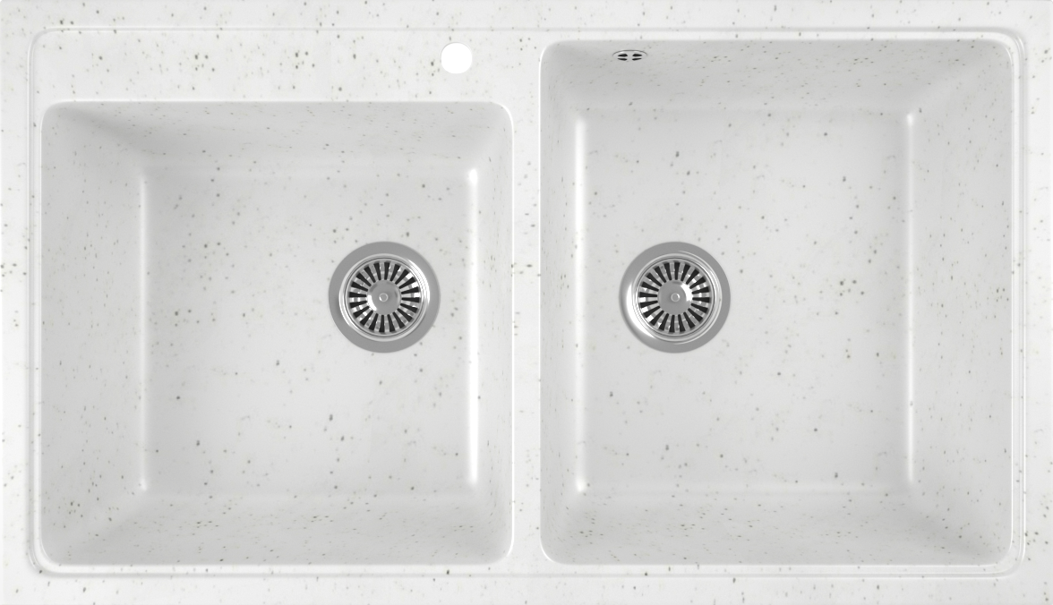 Мойка кухонная Domaci Бьелла DMC-85K белая