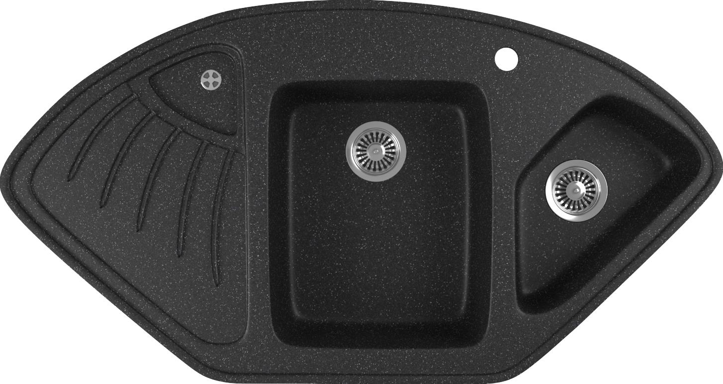 Мойка кухонная Domaci Бьелла DMC-14K, черная