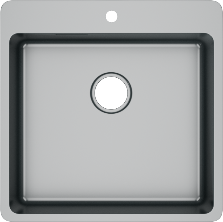 Мойка кухонная Domaci Равенна DGS 500.500.10 нержавеющая сталь