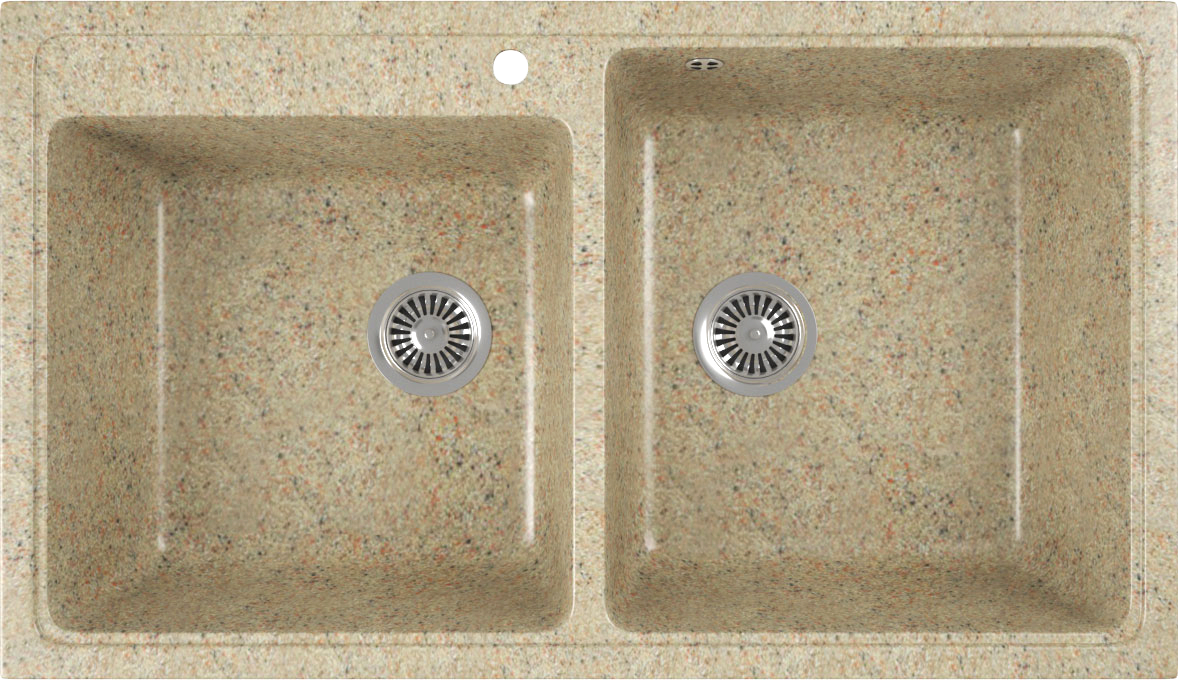Мойка кухонная Domaci Бьелла DMC-85K-302 песочная