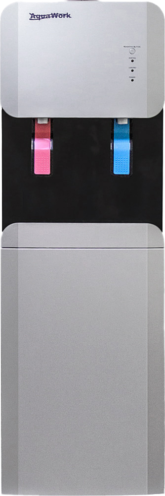 Кулер для воды AquaWork 105 LDR серебристый, черный