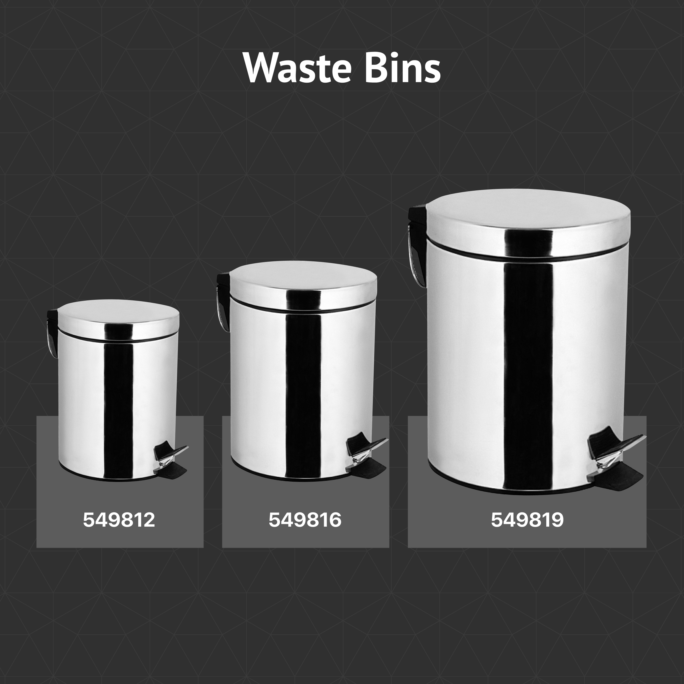 Мусорное ведро DEKOR BANYO Waste Bins 6011 13 02, 12 л купить в Тамбове