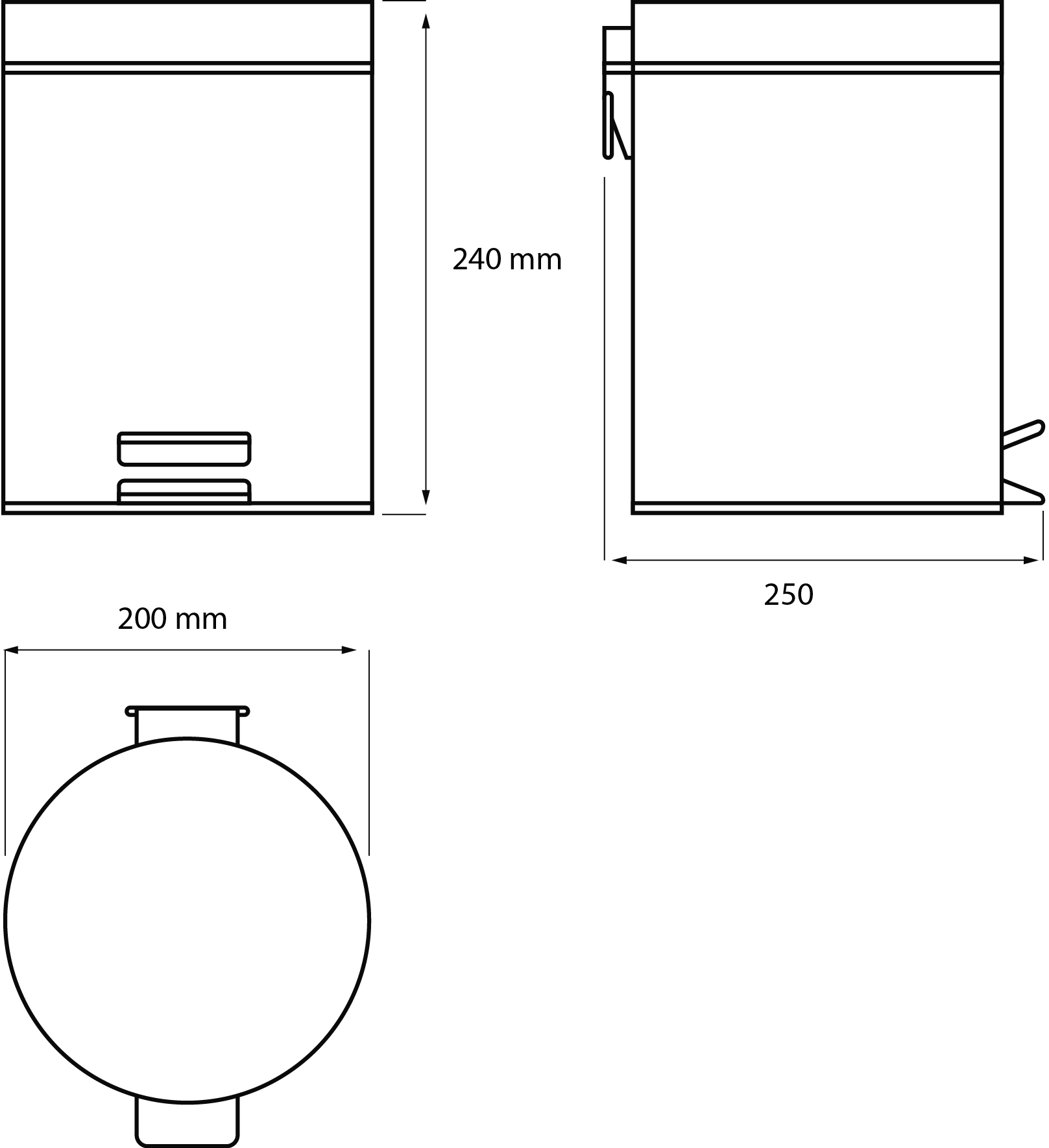 Мусорное ведро DEKOR BANYO Waste Bins 6011 01 02 3 л купить в Тамбове
