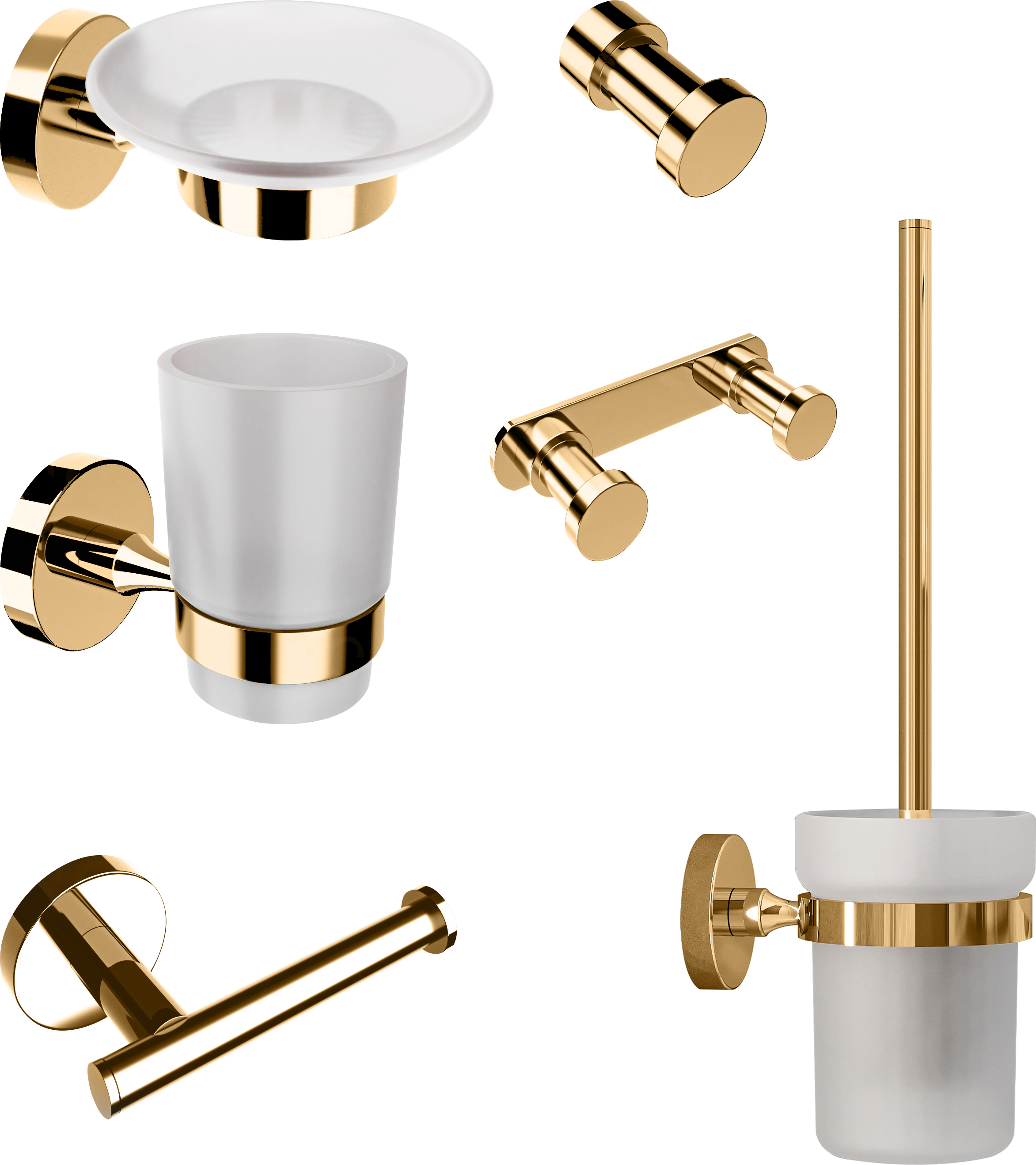 Набор Мыльница DEKOR BANYO Alina Gold A40 405 02 золото + Стакан A40 406 02 + Ершик A40 6009 02 + Держатель A40 407 02 + Крючок A40 408 01 02 + Крючок A40 408 12 купить в Тамбове