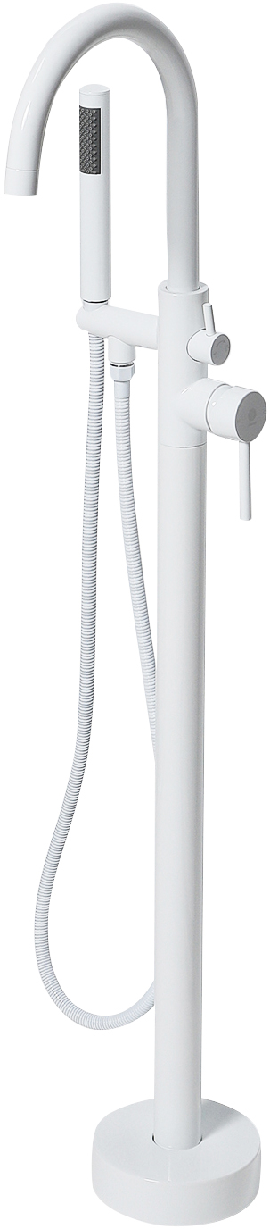 Напольный смеситель для ванны с душем STWORKI Эстерсунд белый купить в Тамбове