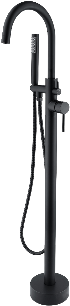 Напольный смеситель для ванны с душем STWORKI Эстерсунд черный