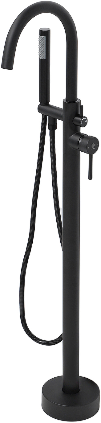 Напольный смеситель для ванны с душем STWORKI Эстерсунд черный купить в Тамбове