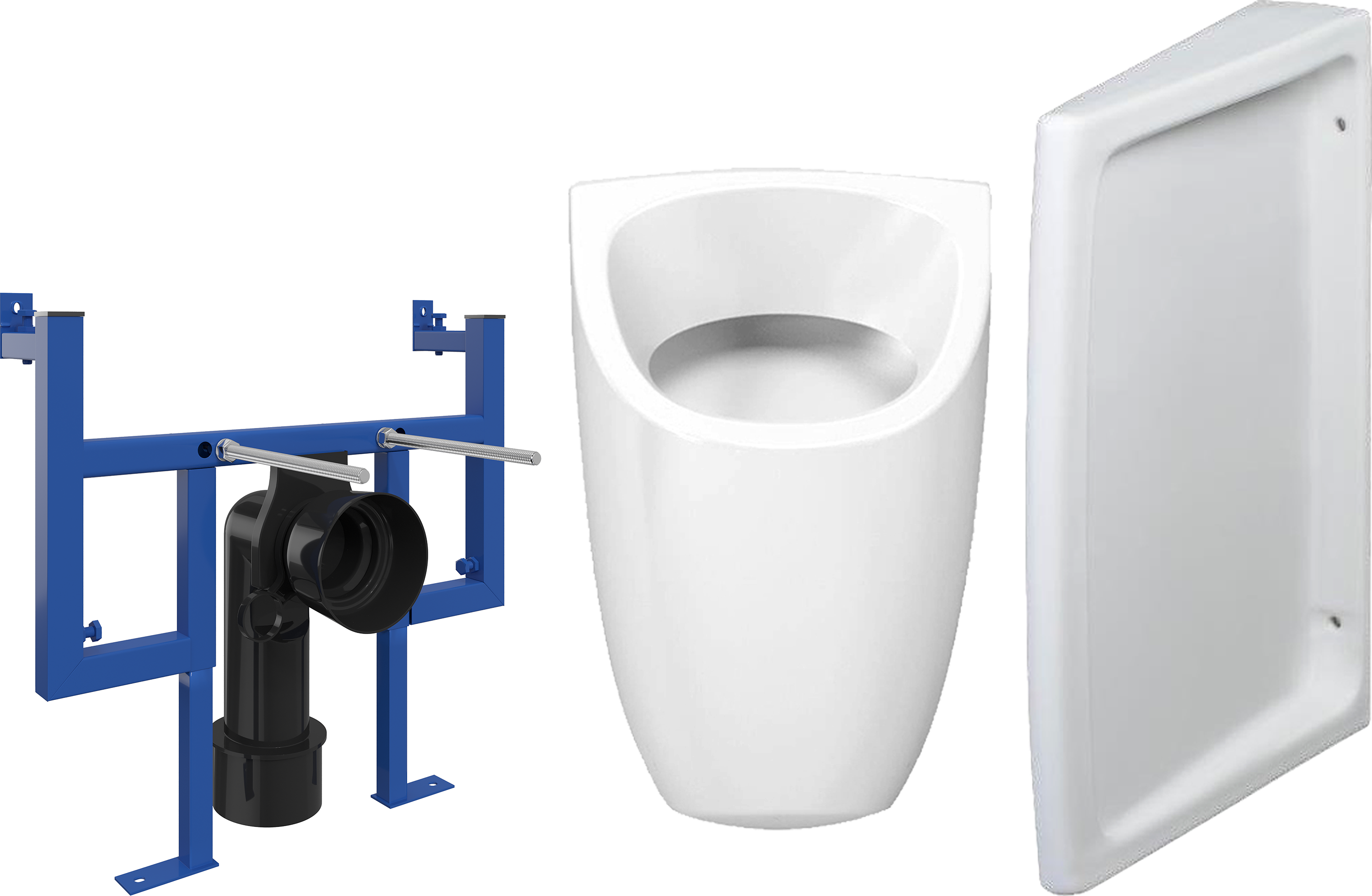 Комплект Система инсталляции для писсуаров 540200 + Писсуар A059001H + Перегородка для писсуара A058001