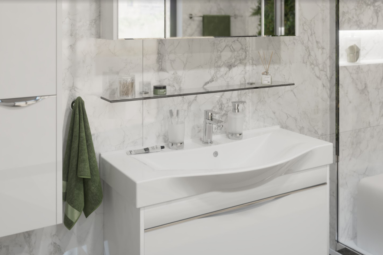 Полка STWORKI Glass Shelf 100 полкодержатели хром купить в Тамбове