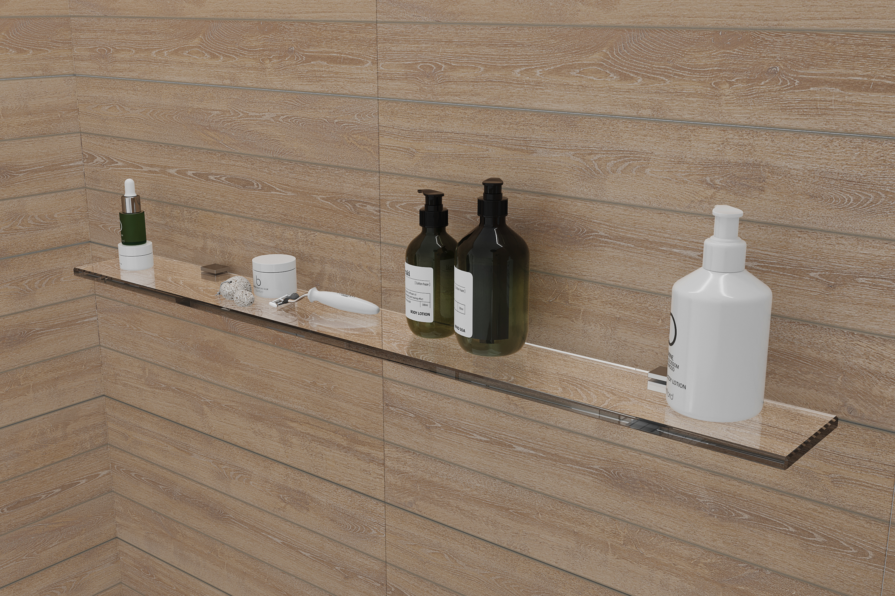 Полка STWORKI Glass Shelf 100 полкодержатели хром купить в Тамбове