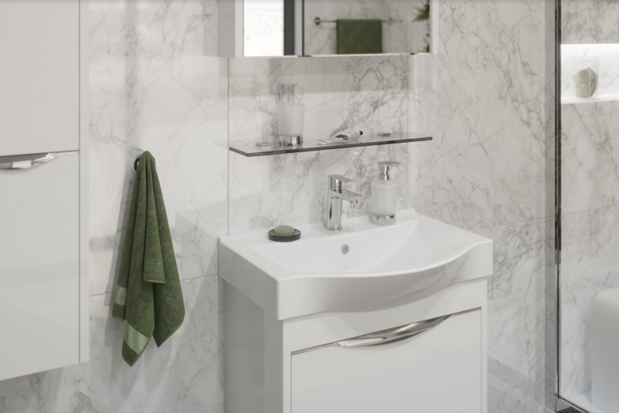 Полка STWORKI Glass Shelf 60 полкодержатели хром купить в Тамбове