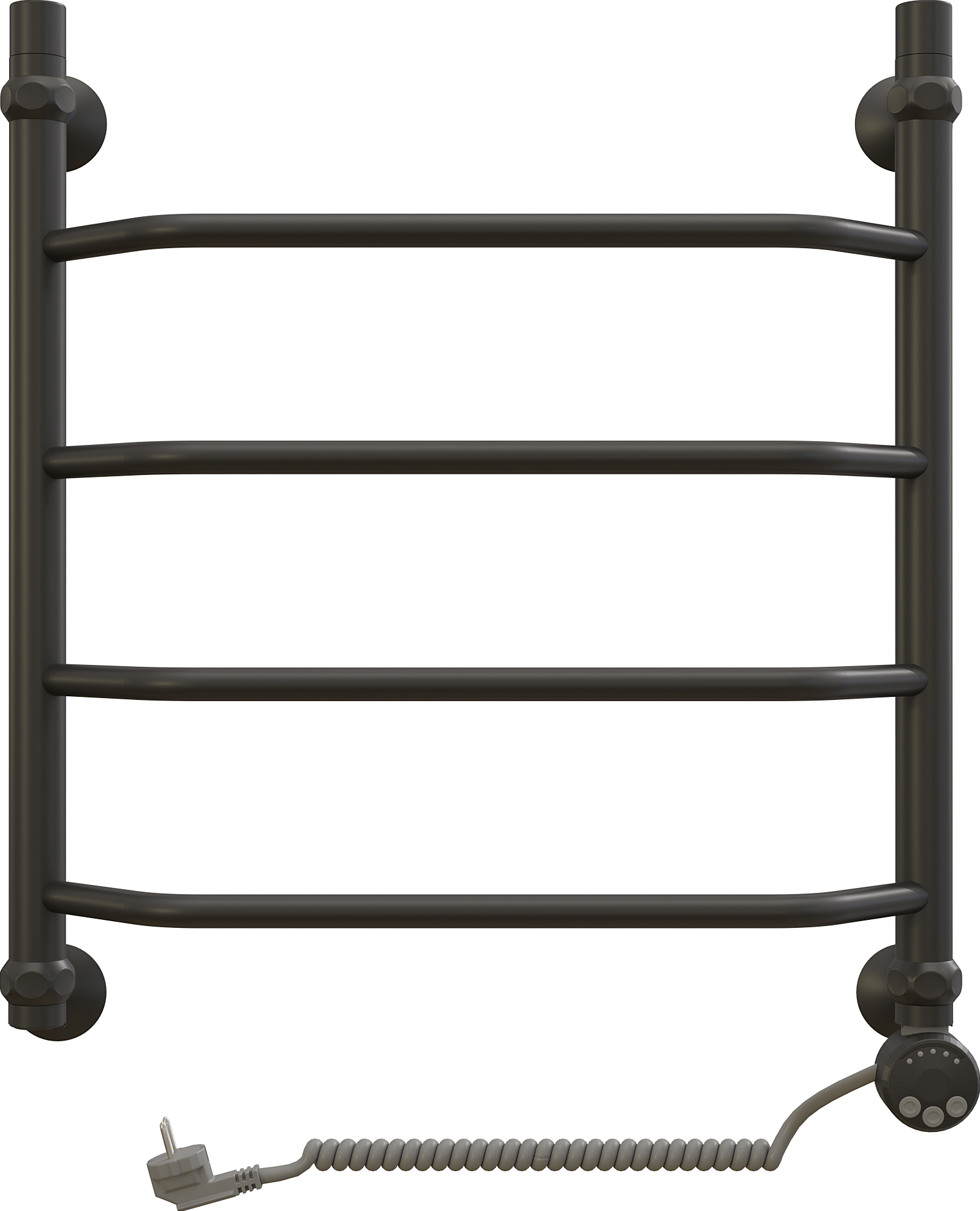 Полотенцесушитель электрический EWRIKA Сафо T, 60х50 R, чёрный матовый