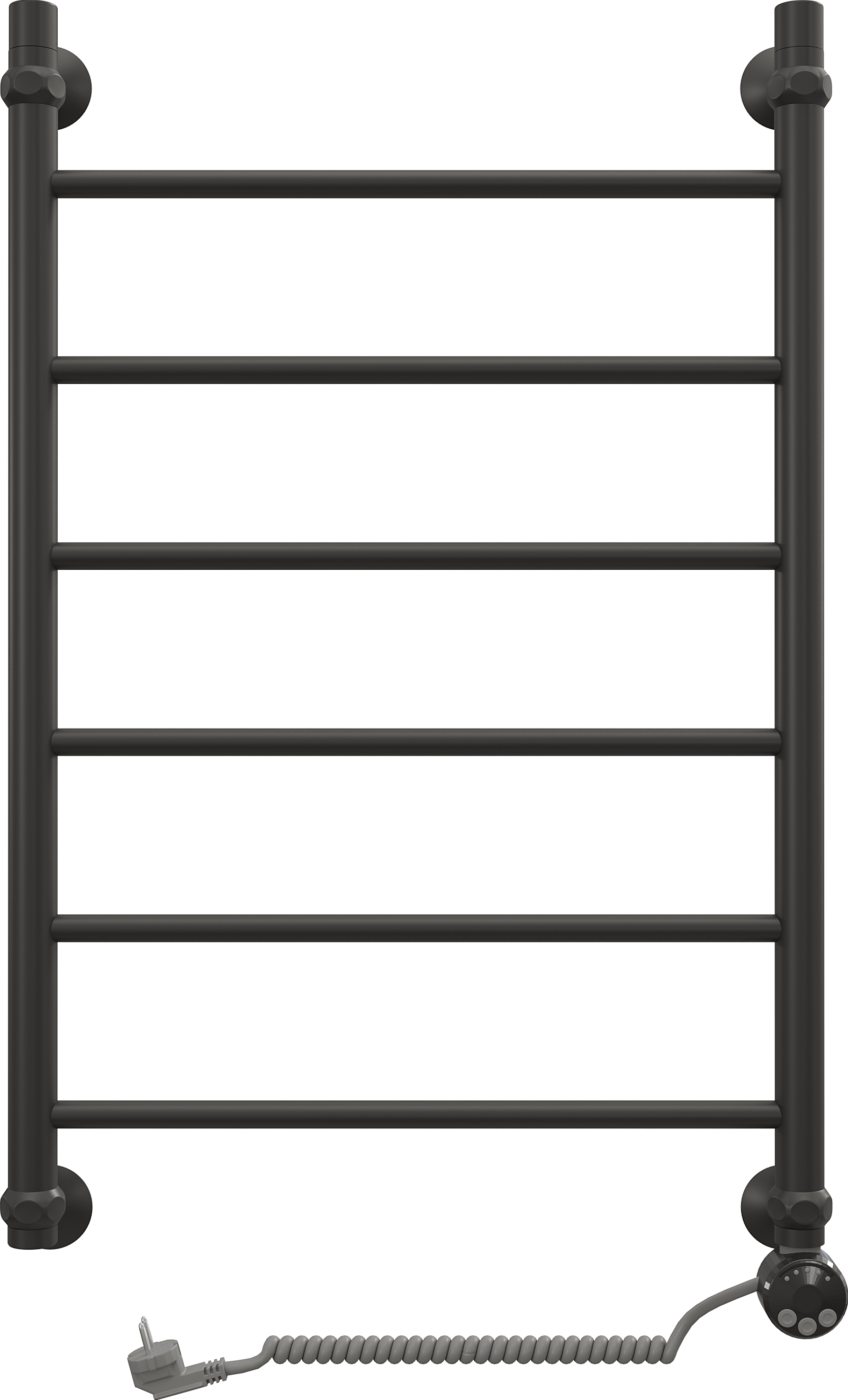 Полотенцесушитель электрический EWRIKA Сафо P 80х50 R, черный матовый