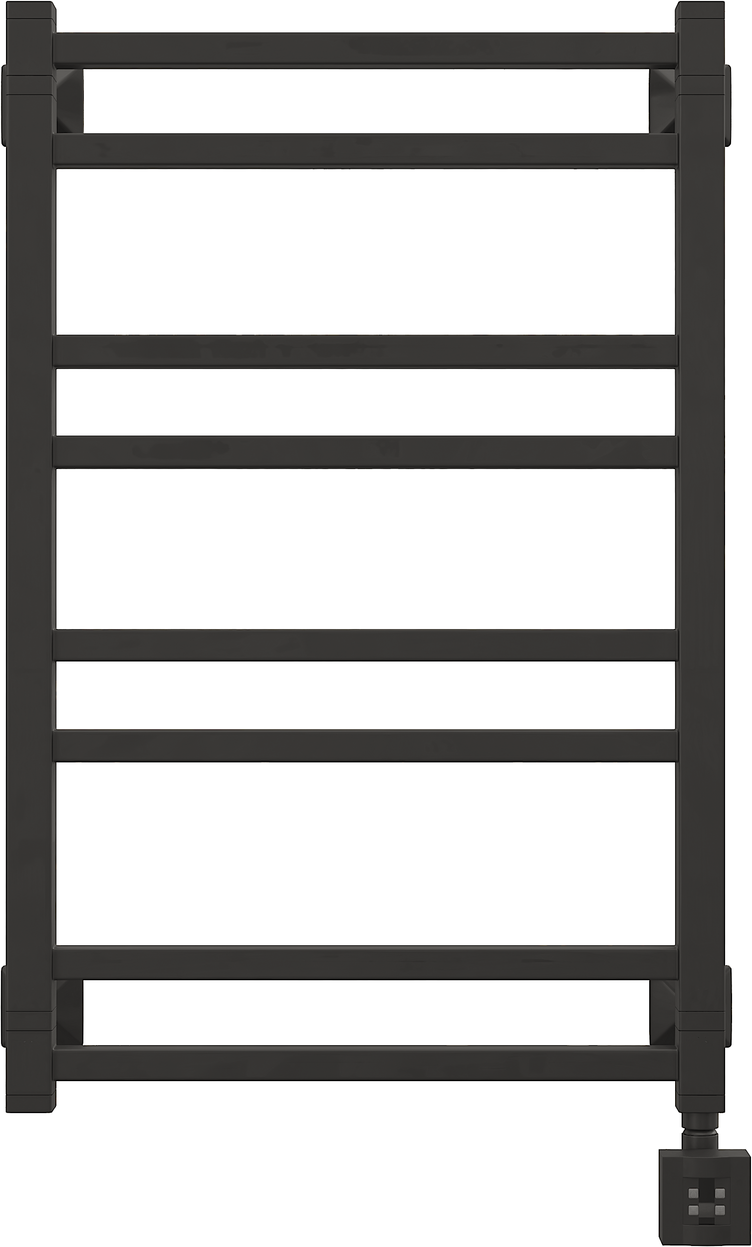 Полотенцесушитель электрический EWRIKA Кассандра Pg 80x50 R, черный матовый