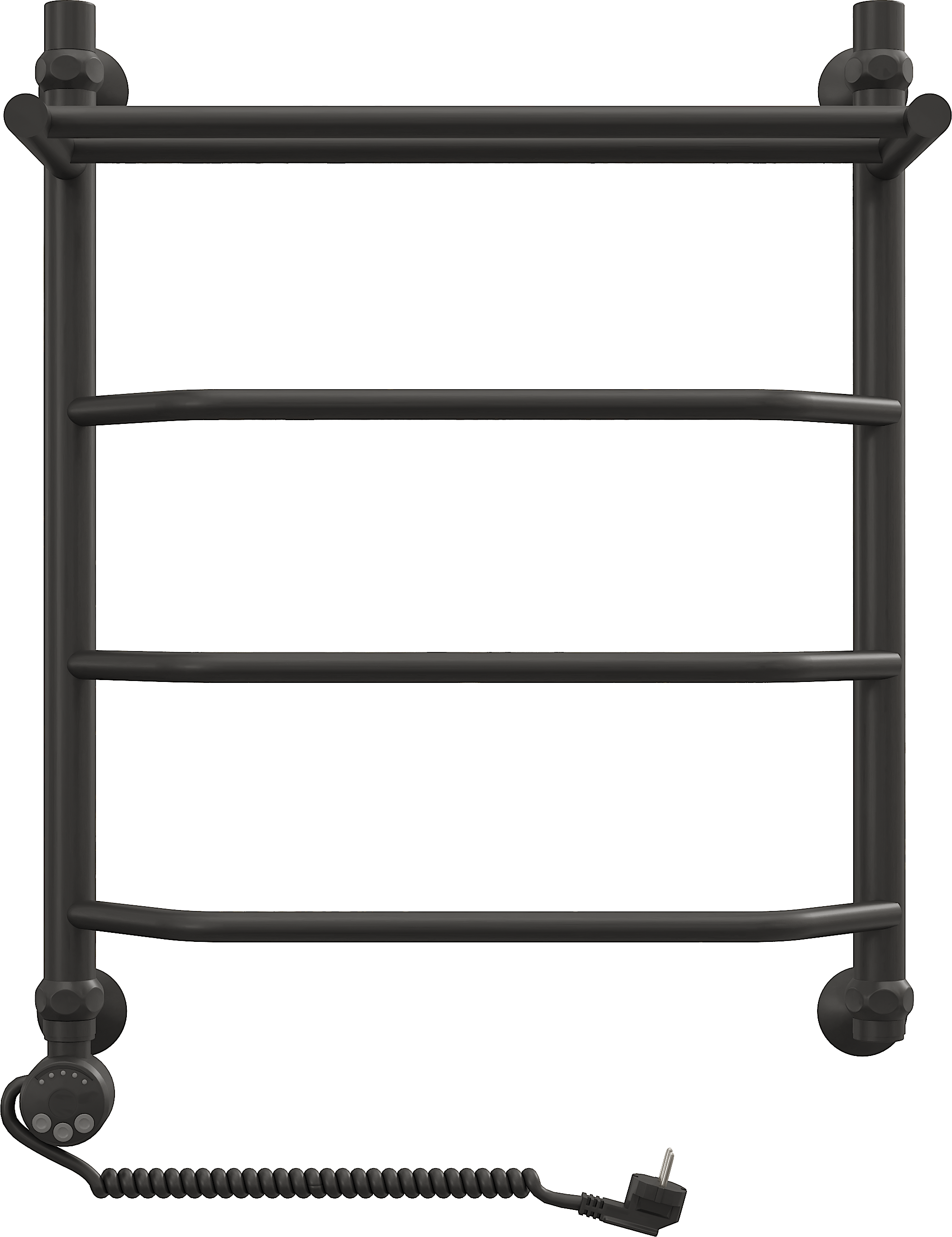 Полотенцесушитель электрический EWRIKA Сафо FT 60х50 L, черный матовый