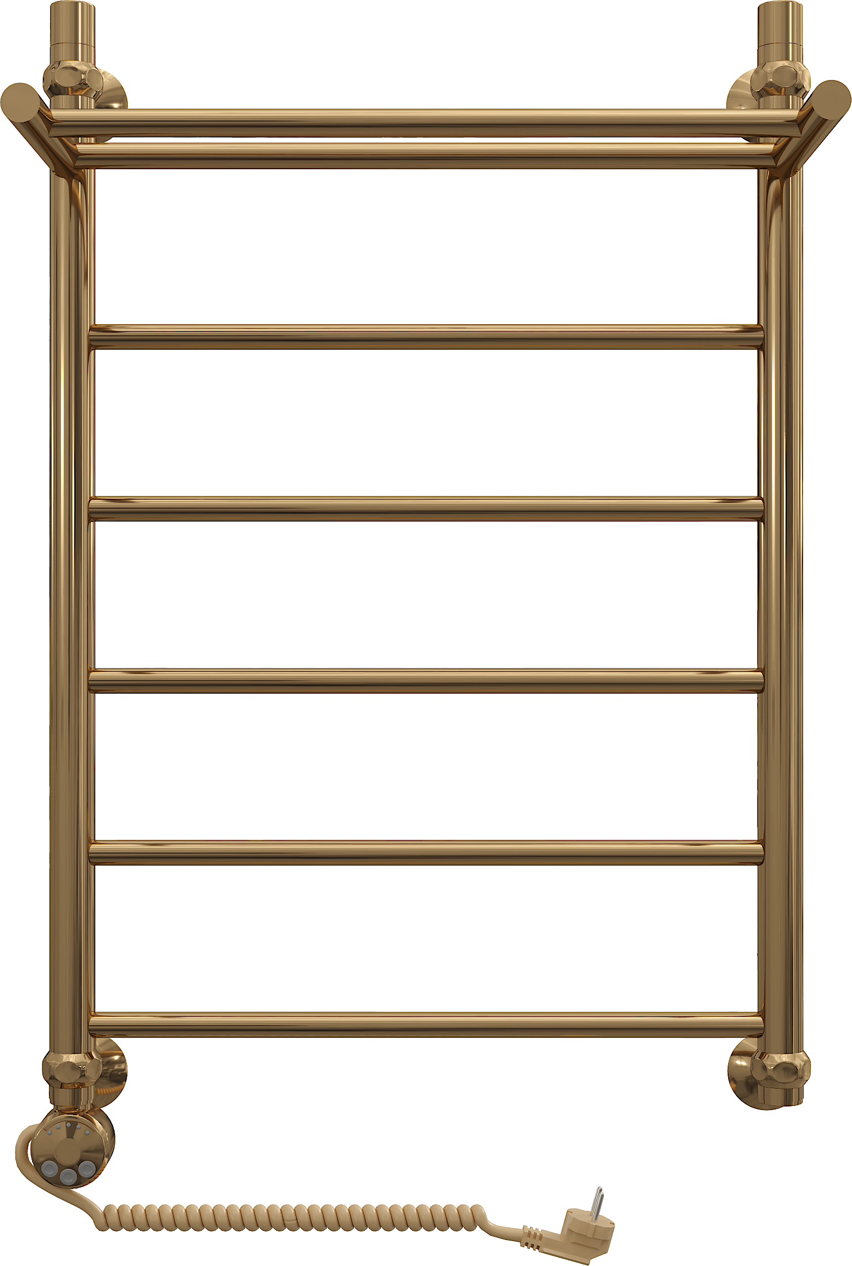 Полотенцесушитель электрический EWRIKA Сафо FP 80х50 L, золотой хром