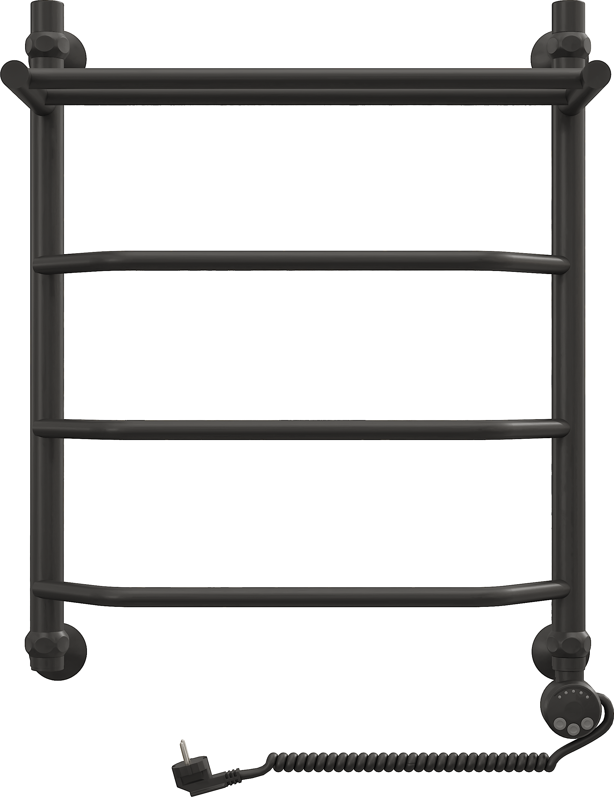 Полотенцесушитель электрический EWRIKA Сафо FT 60х50 R, черный матовый