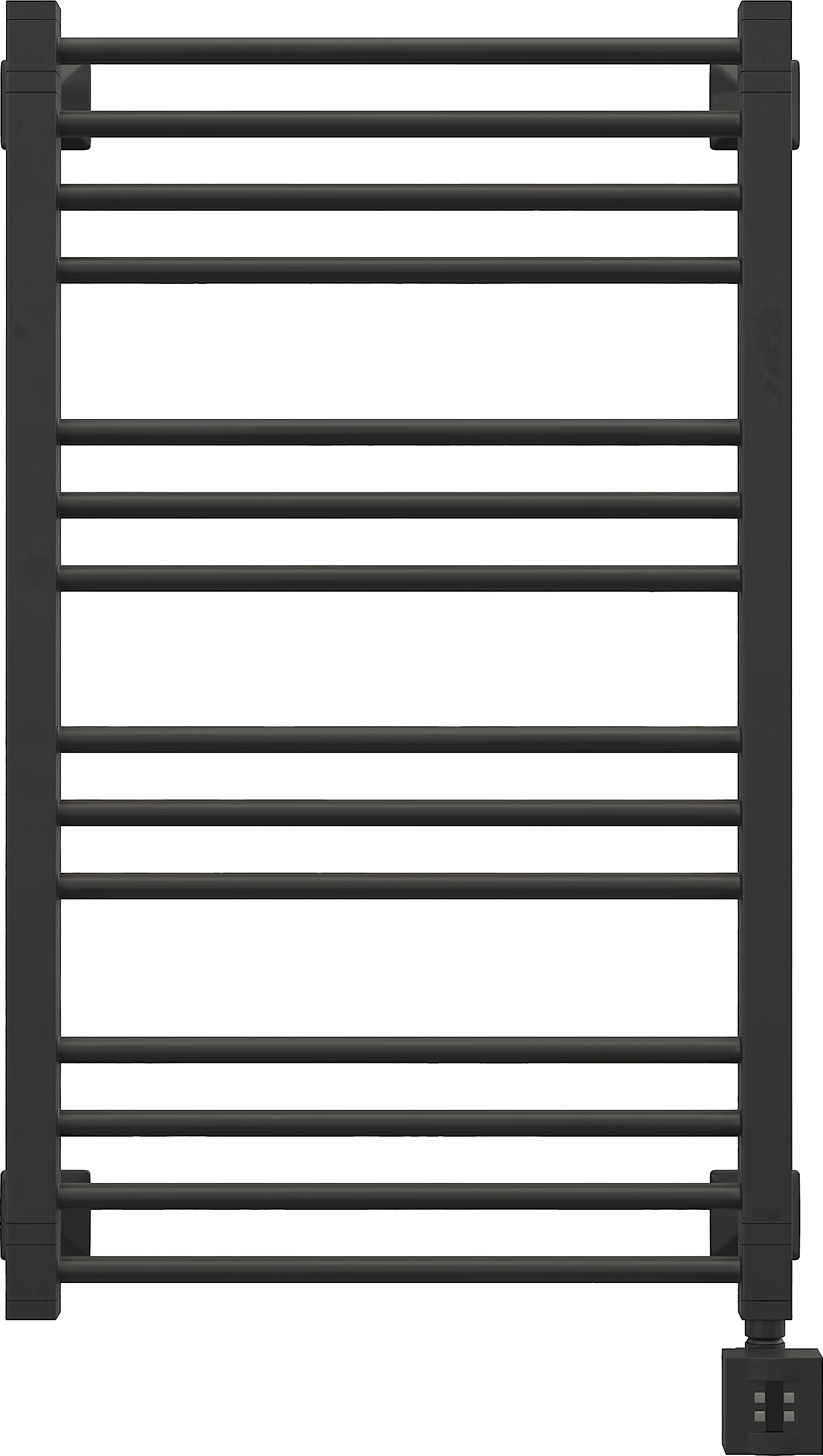 Полотенцесушитель электрический EWRIKA Кассандра Pt 90x50 R, черный матовый