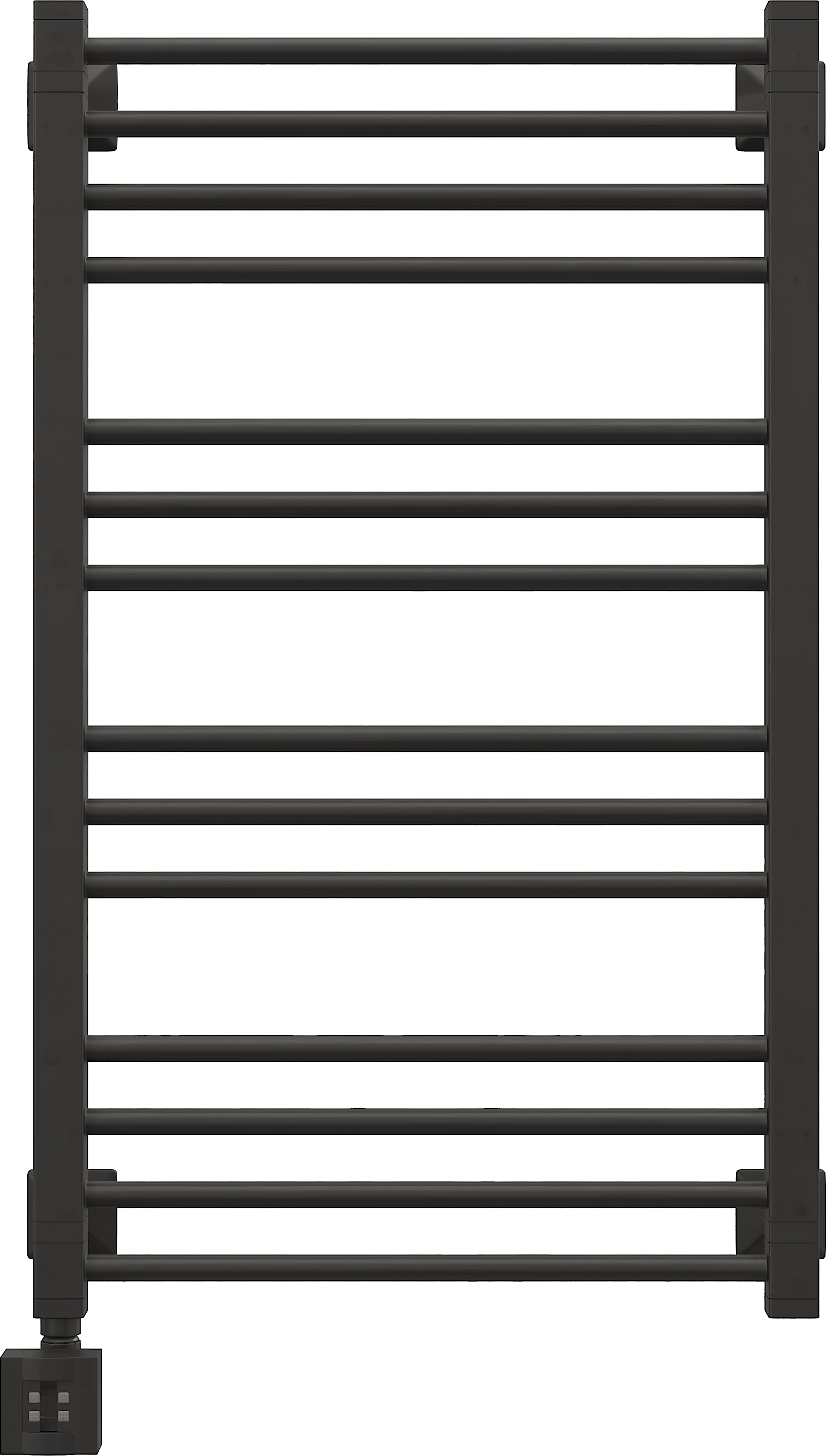 Полотенцесушитель электрический EWRIKA Кассандра Pt 90x50 L, черный матовый