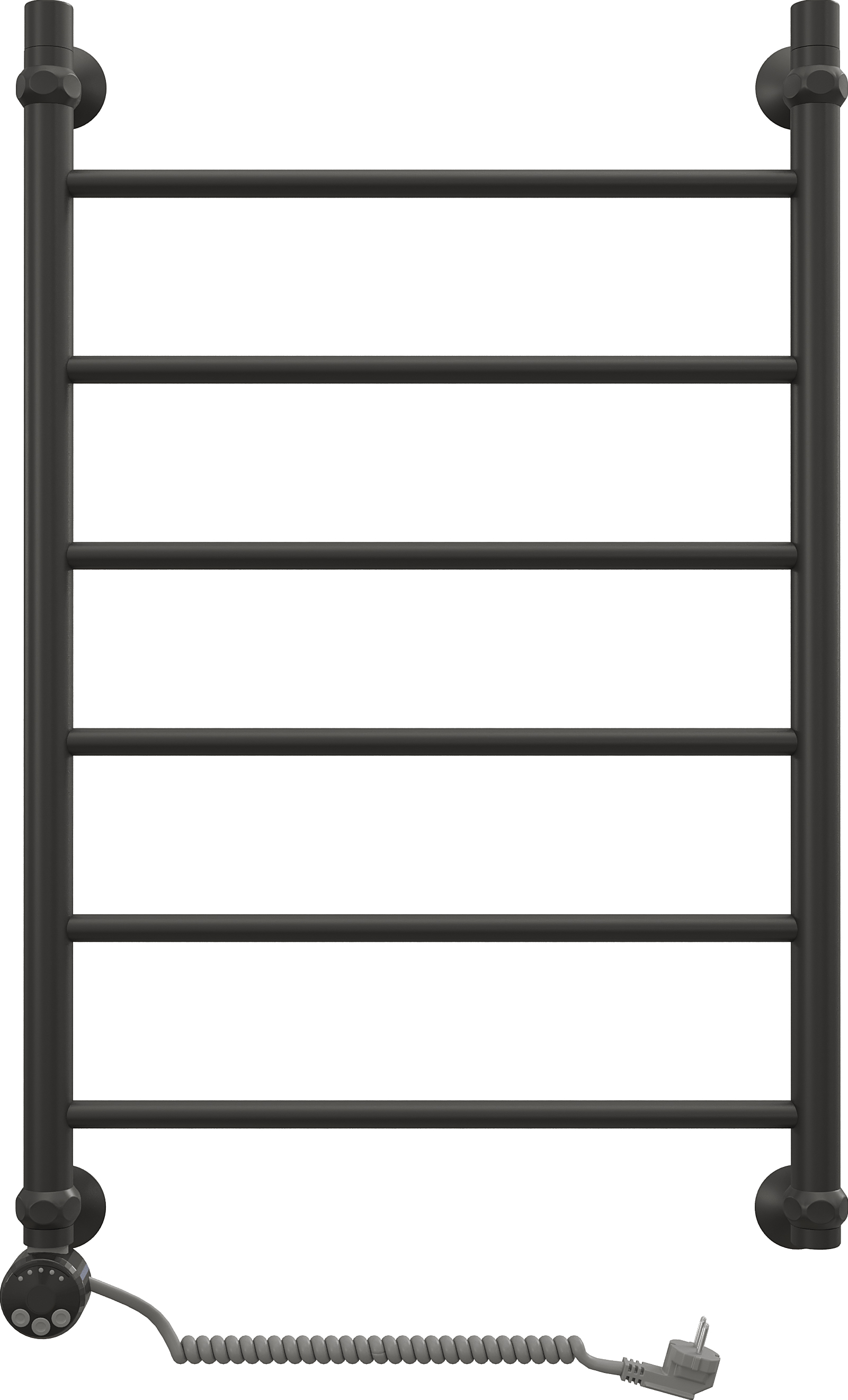 Полотенцесушитель электрический EWRIKA Сафо P 80х50 L, черный матовый