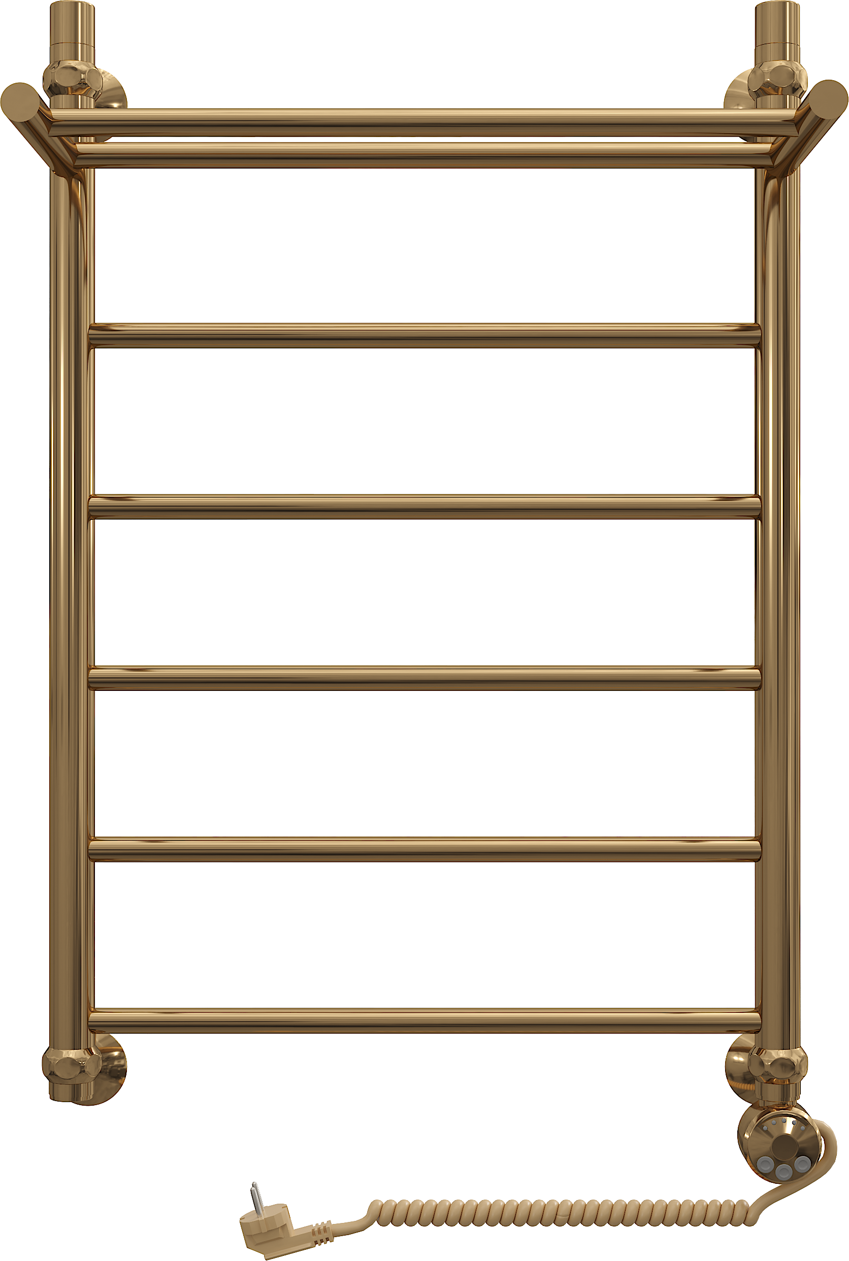 Полотенцесушитель электрический EWRIKA Сафо FP 80х50 R, золотой хром