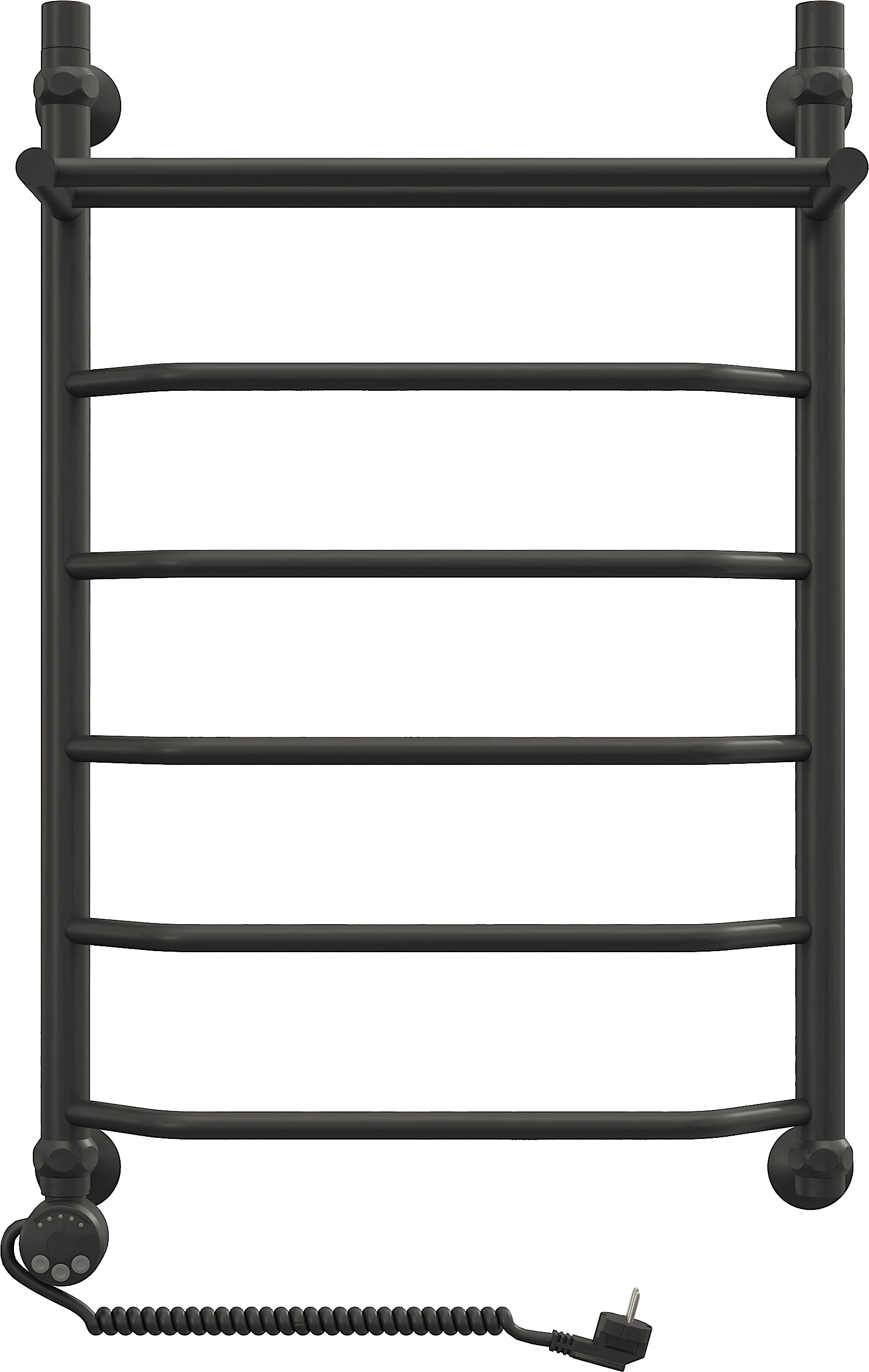 Полотенцесушитель электрический EWRIKA Сафо FТ 80х50 L, черный матовый